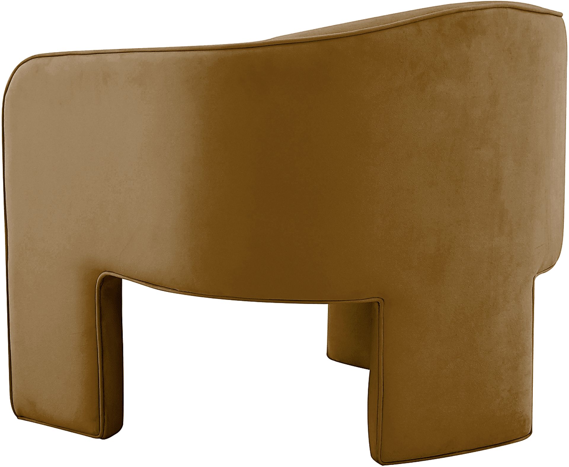 Carmain Cognac Accent Chair - Image 3