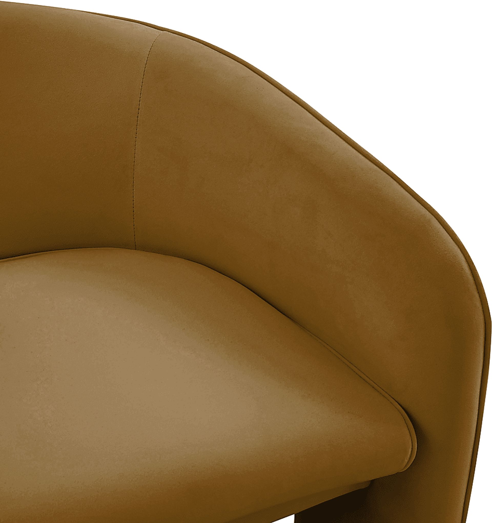 Carmain Cognac Accent Chair - Image 4