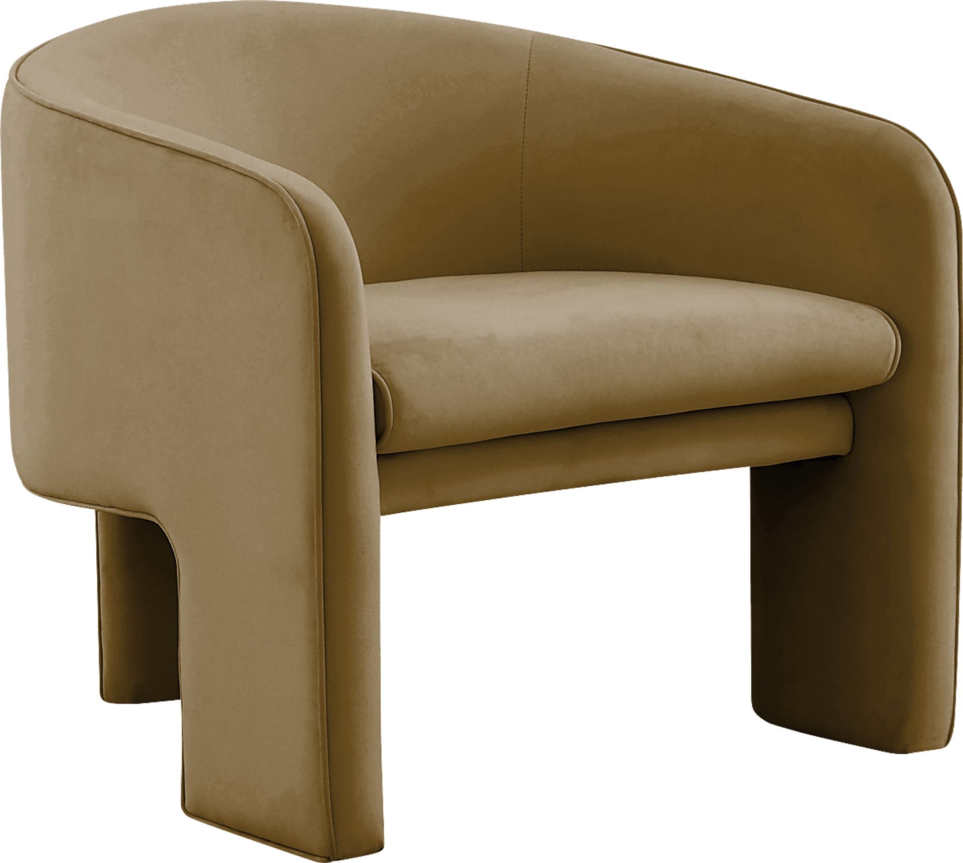 Carmain Cognac Accent Chair - Image 1