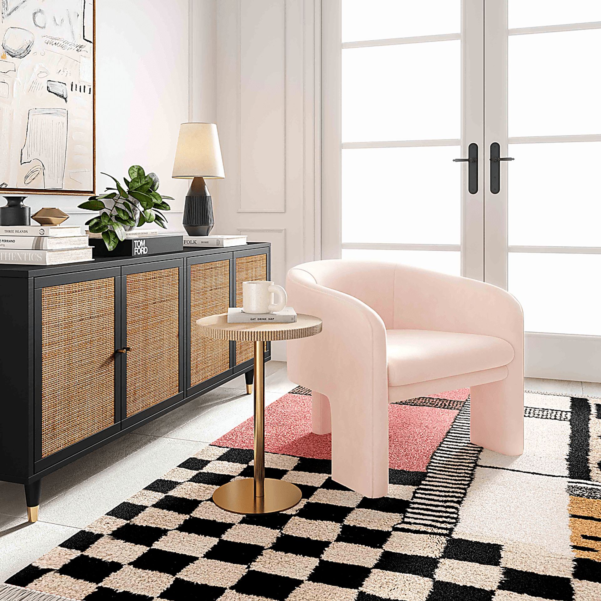Carmain Pink Accent Chair - Image 5