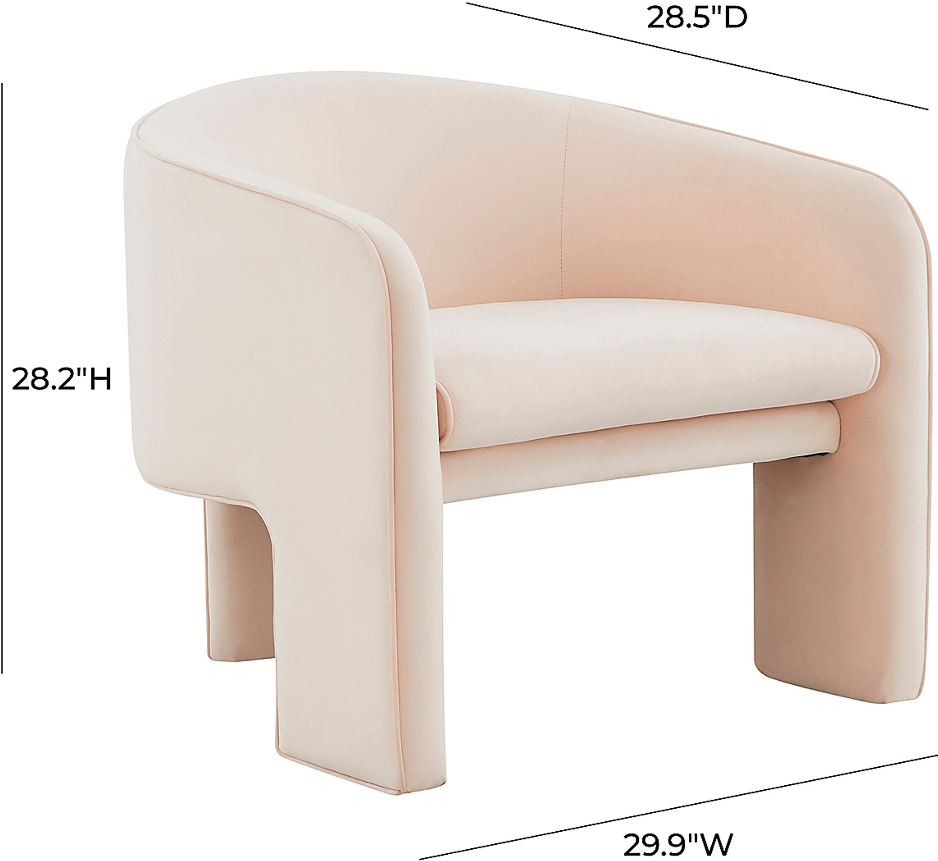 Carmain Pink Accent Chair - Image 6