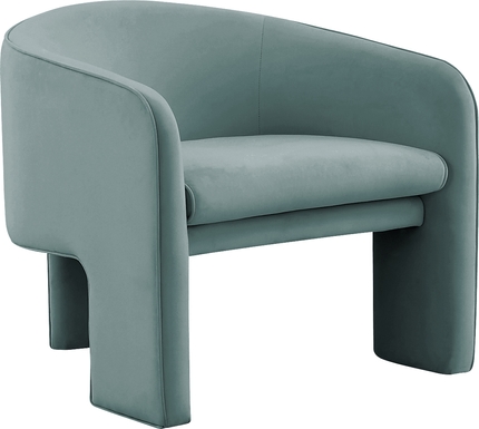 Carmain Sea Blue Accent Chair
