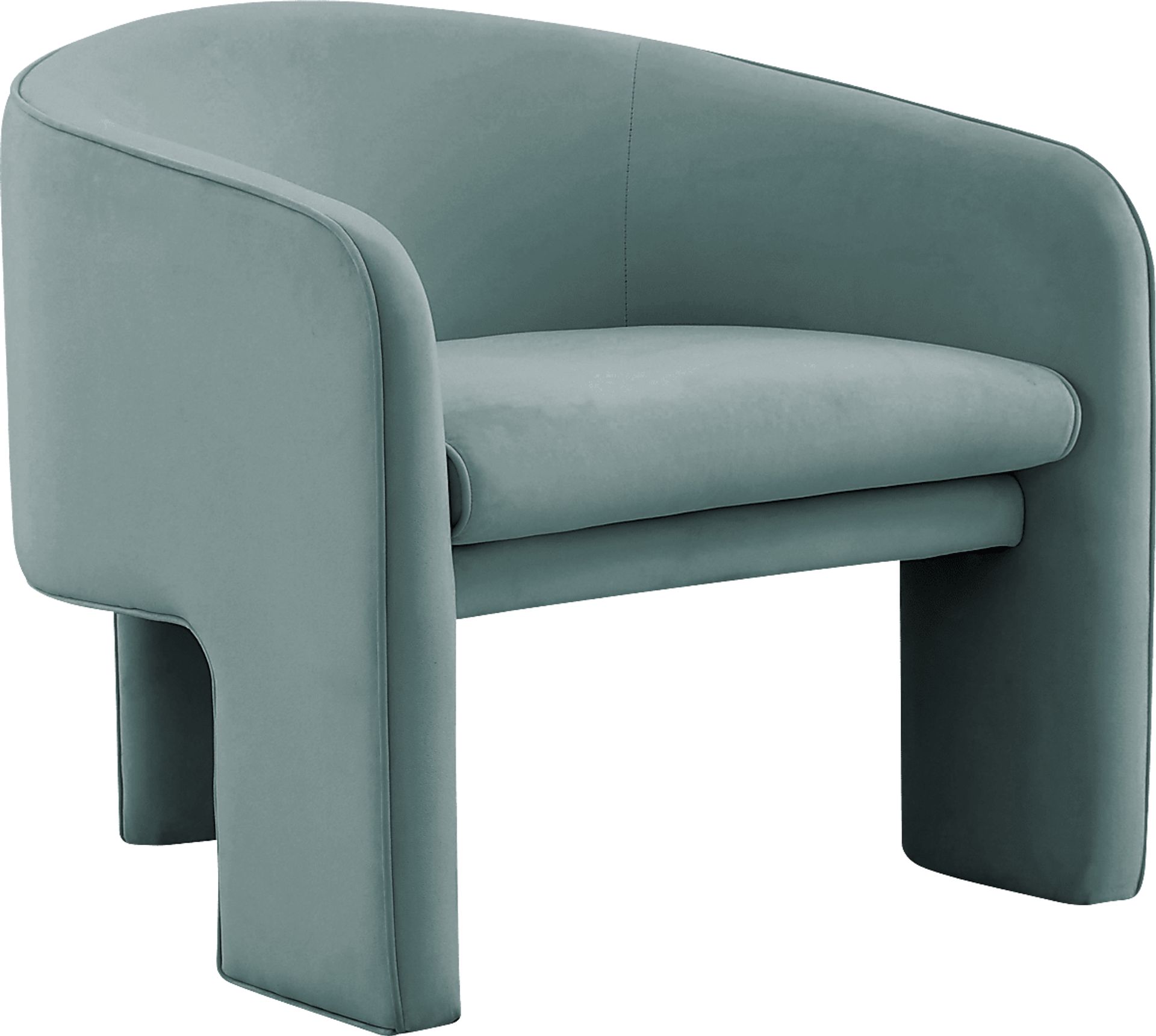 Carmain Sea Blue Accent Chair - Image 1