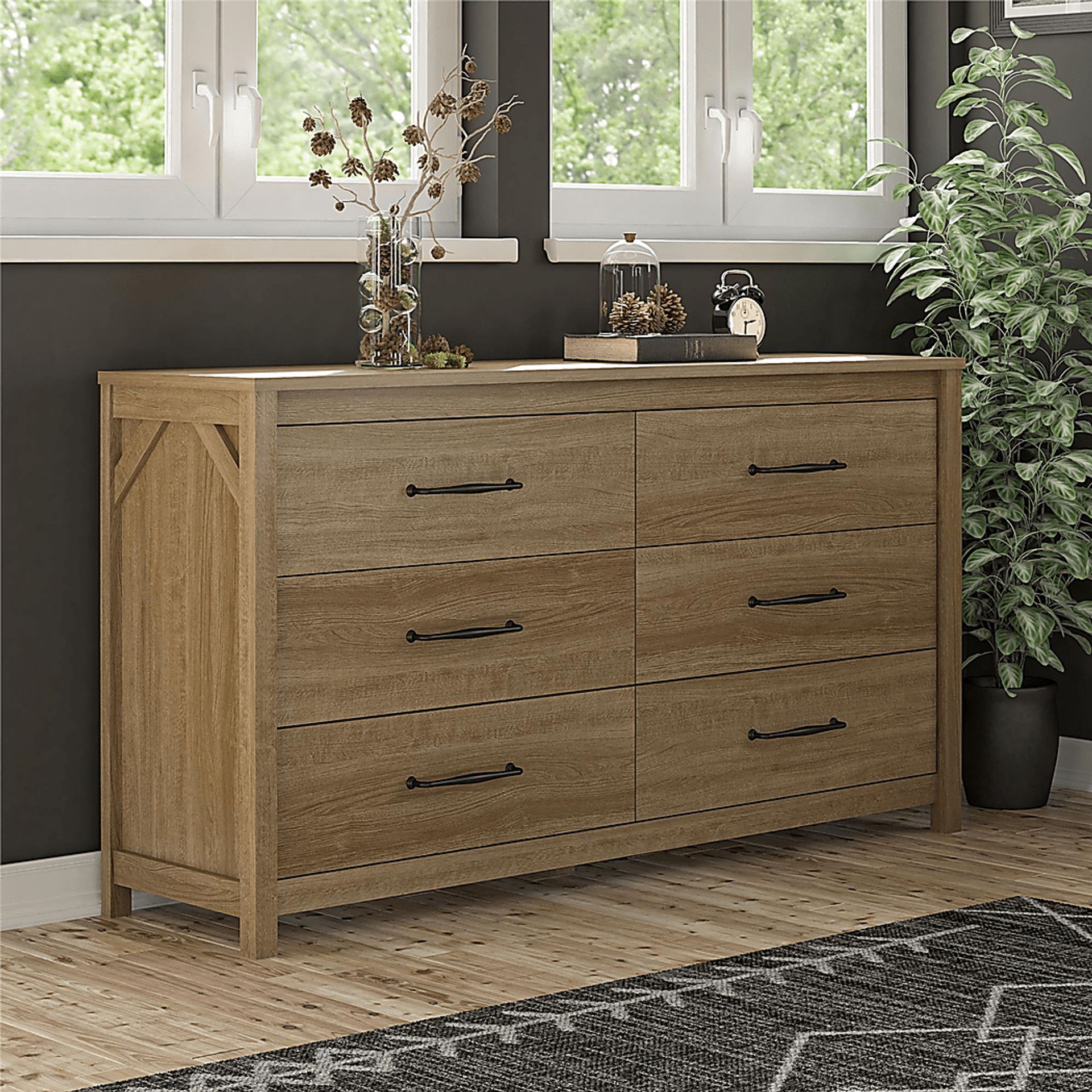 Carmarthen Oak 6 Drawer Dresser - Image 6