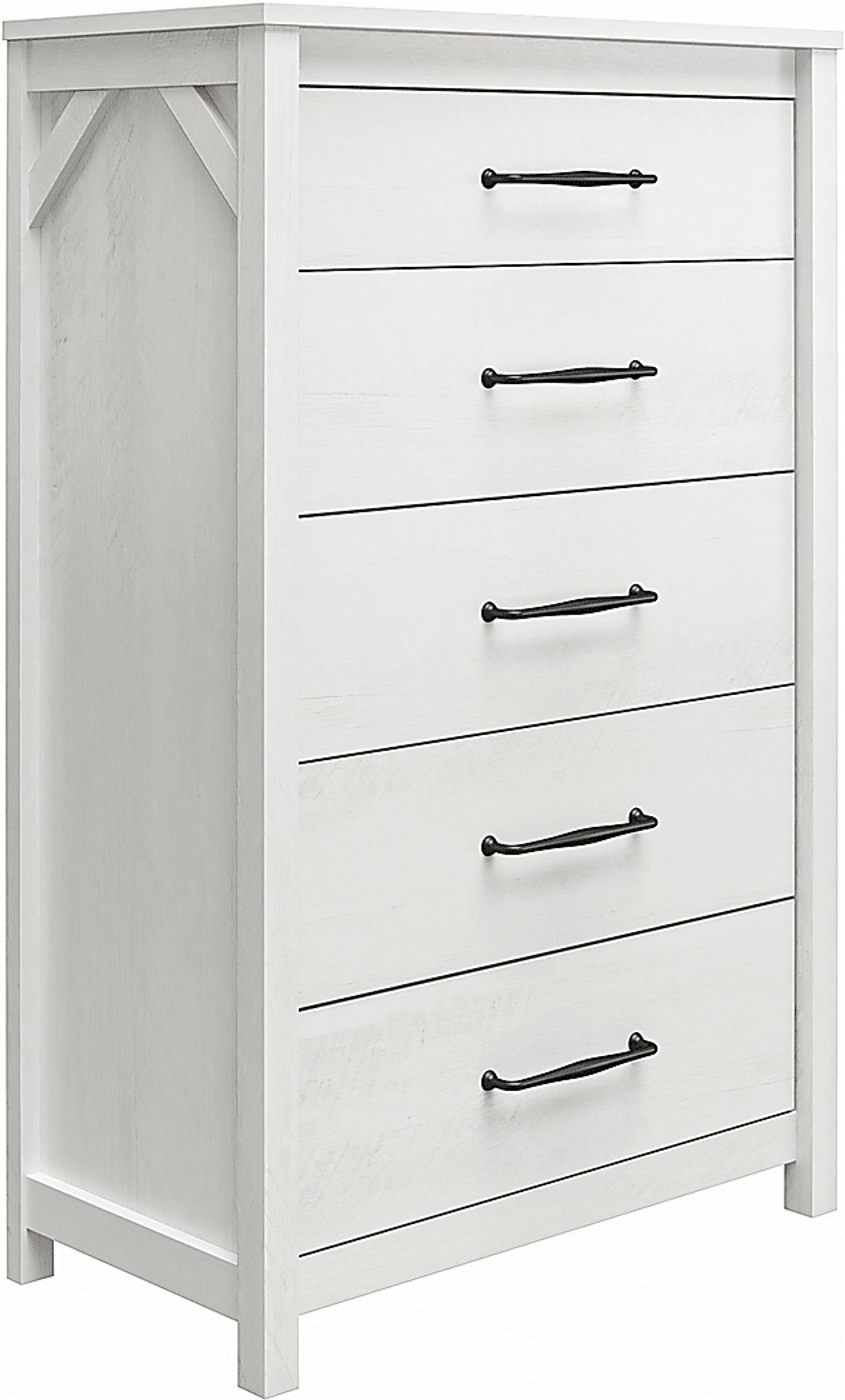 Carmarthen White 5 Drawer Chest - Image 2