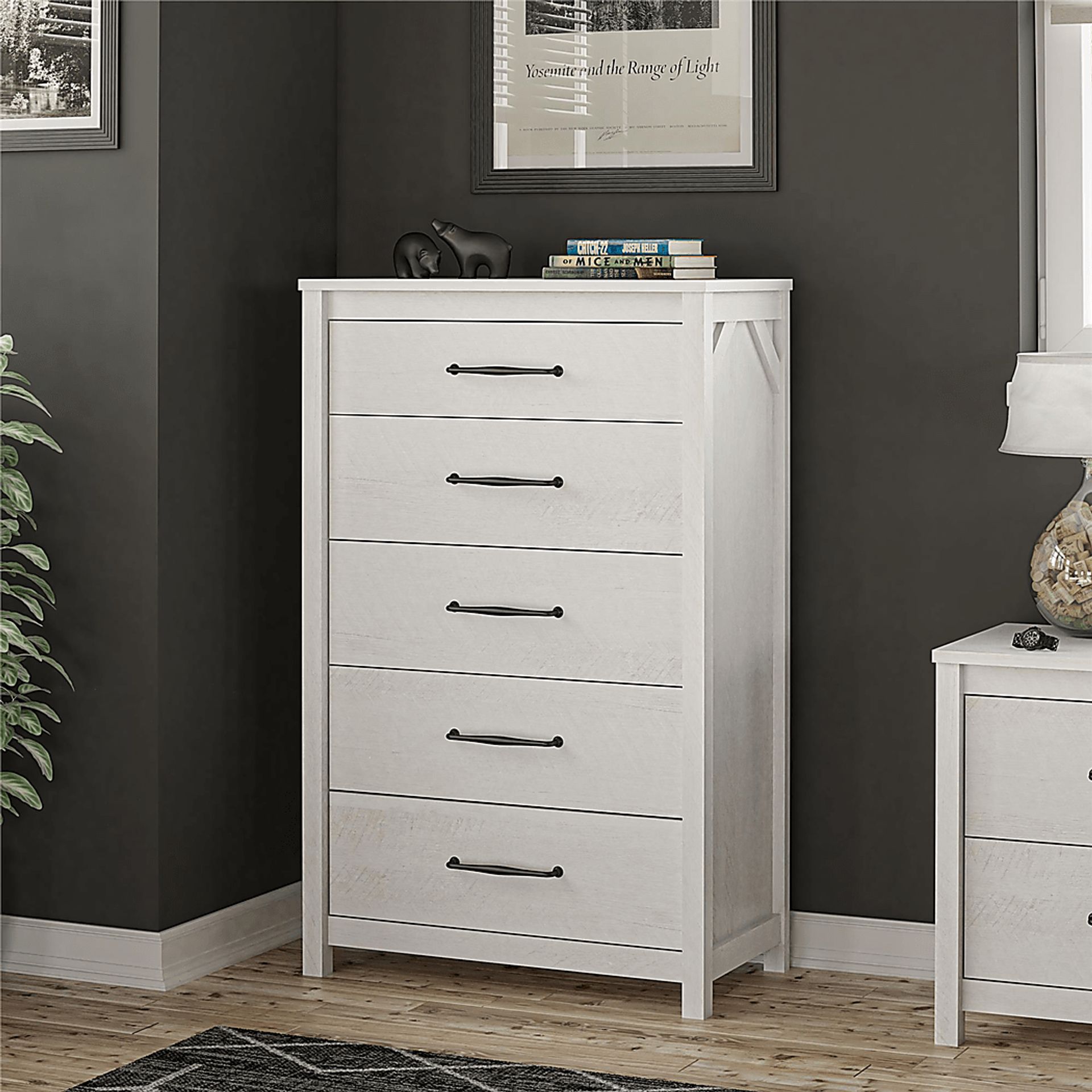Carmarthen White 5 Drawer Chest - Image 8
