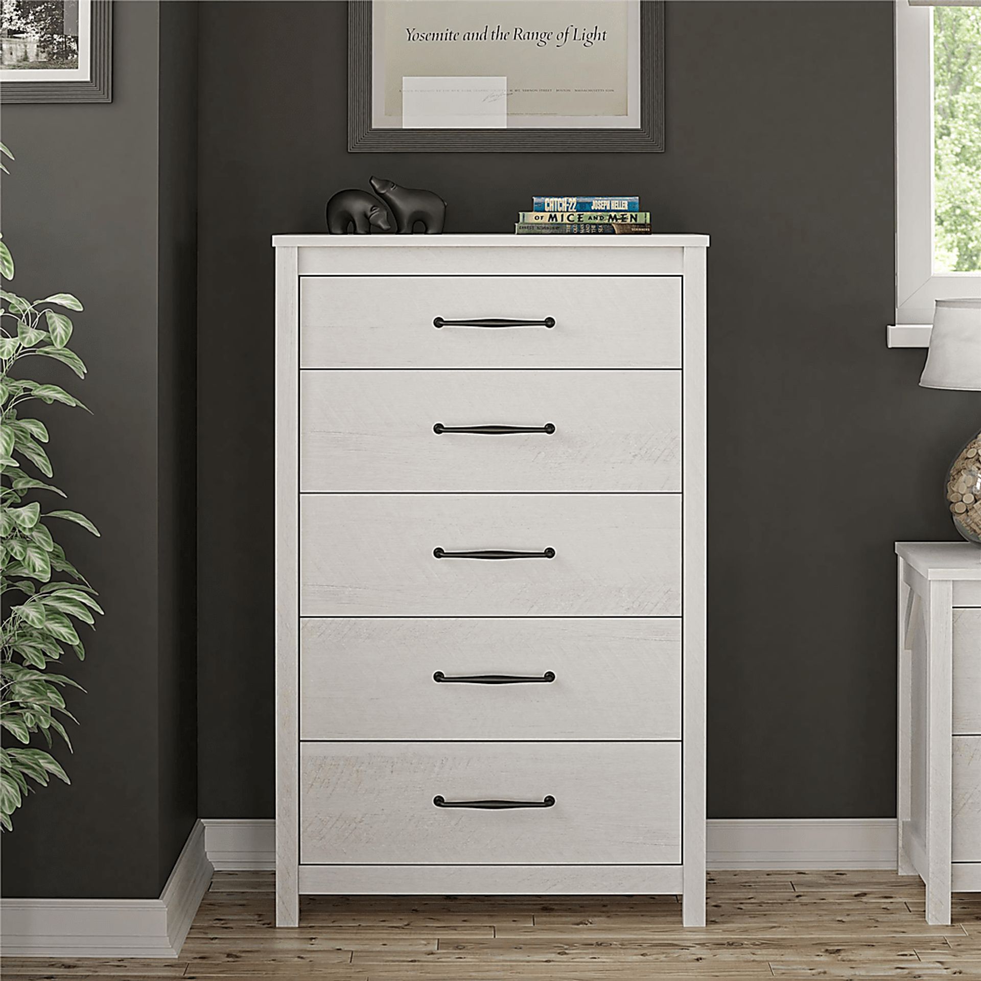 Carmarthen White 5 Drawer Chest - Image 9