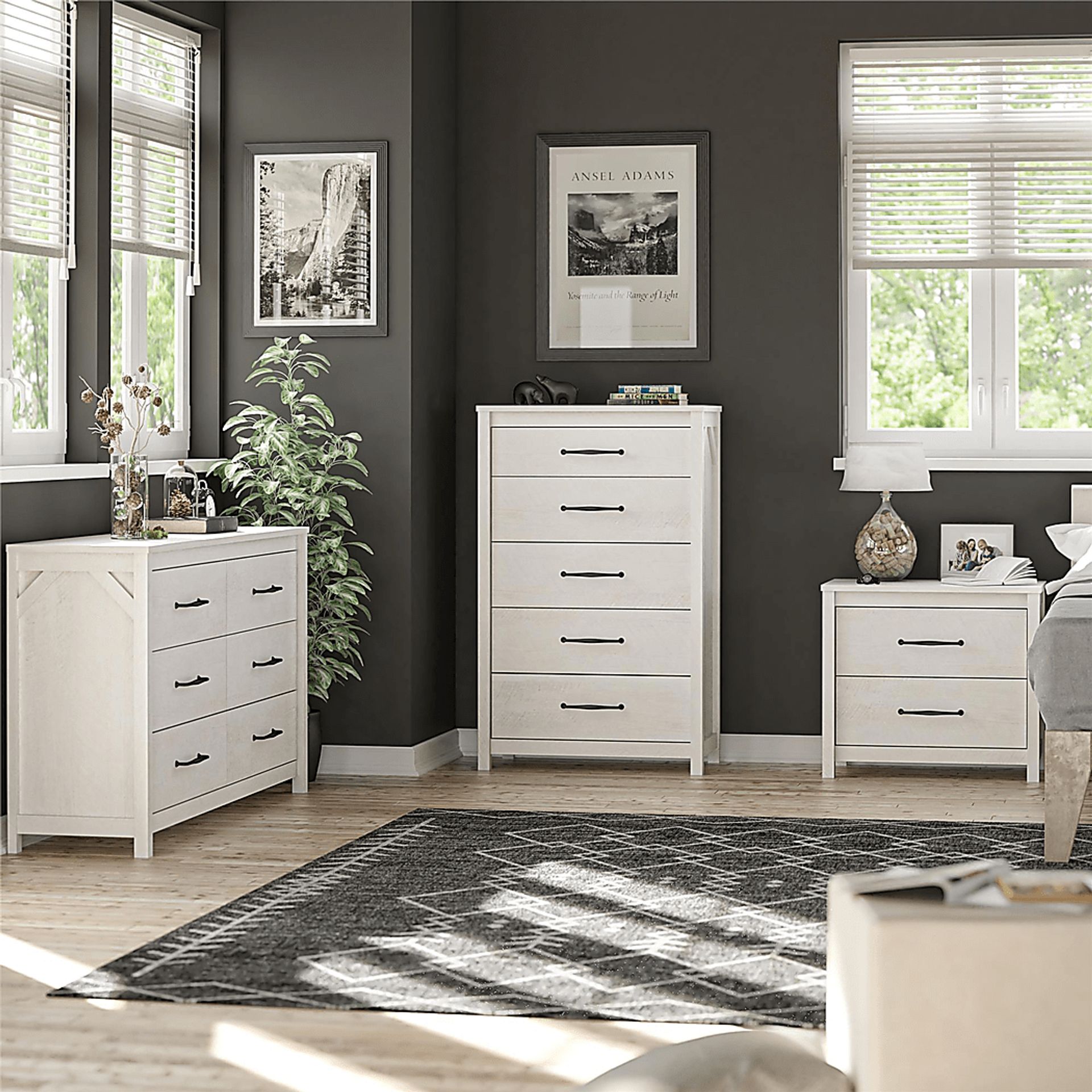 Carmarthen White 5 Drawer Chest - Image 10