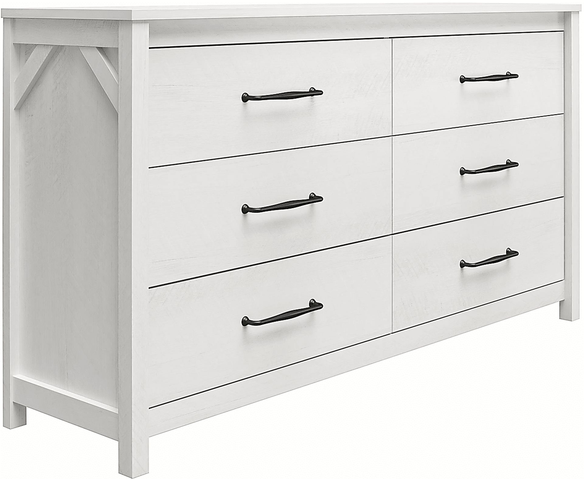 Carmarthen White 6 Drawer Dresser - Image 2