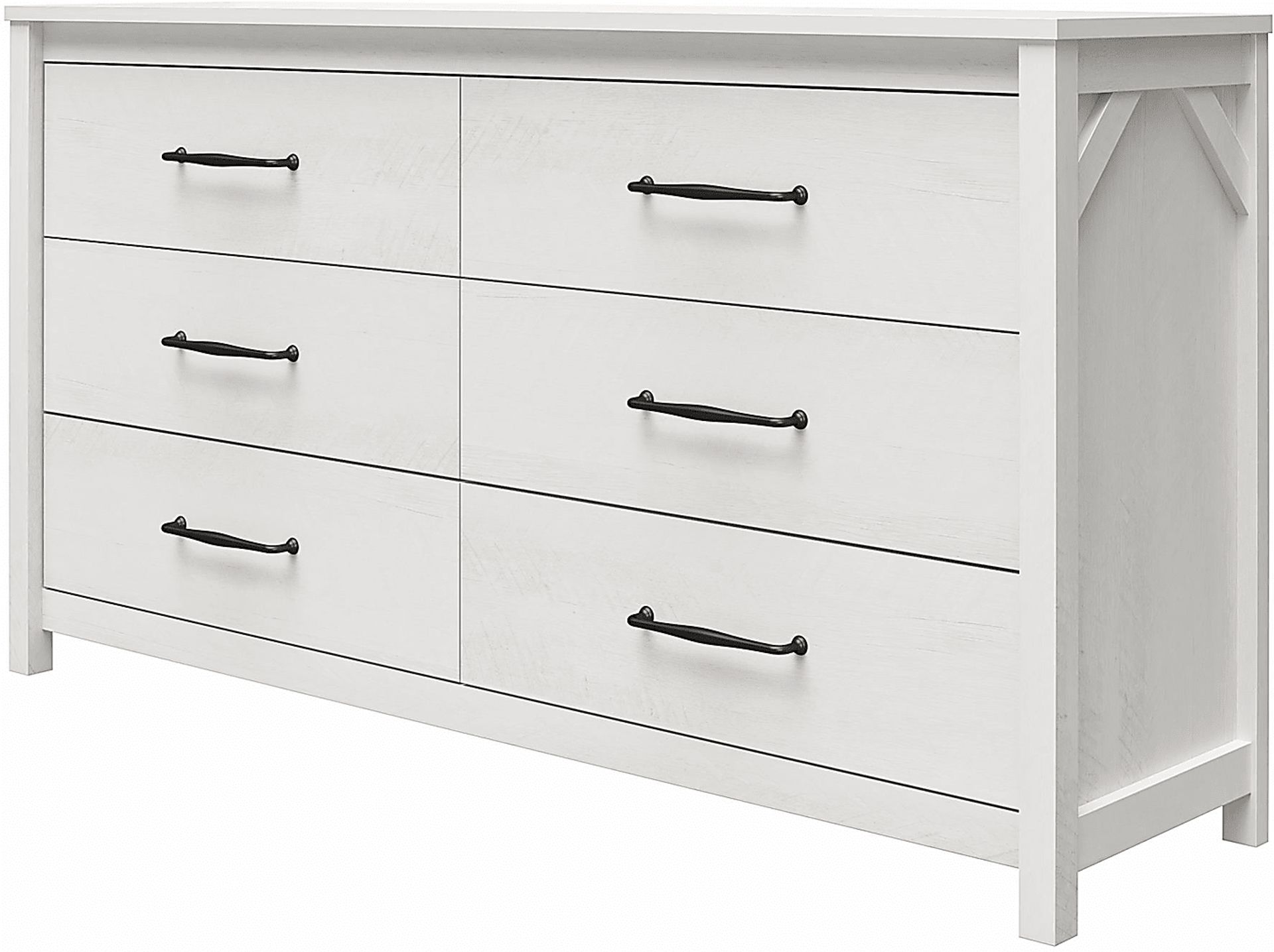 Carmarthen White 6 Drawer Dresser - Image 3