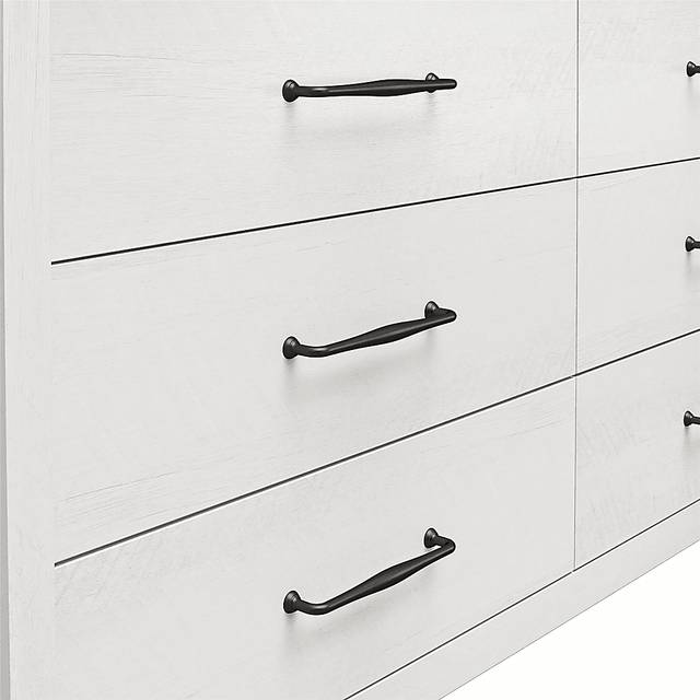 Carmarthen White 6 Drawer Dresser - Thumbnail - Image 7