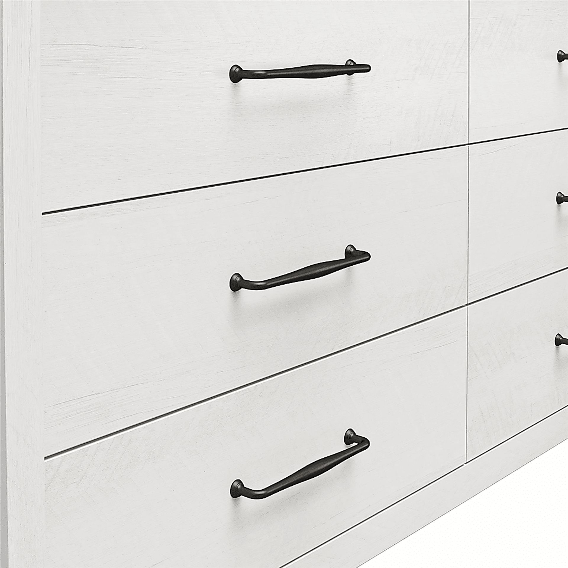 Carmarthen White 6 Drawer Dresser - Image 7