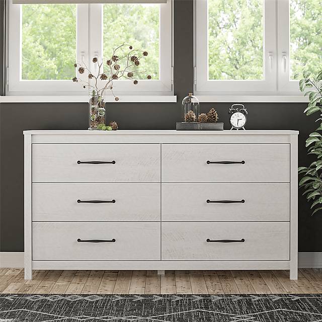 Carmarthen White 6 Drawer Dresser - Thumbnail - Image 8