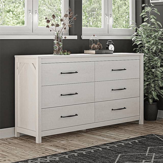 Carmarthen White 6 Drawer Dresser - Thumbnail - Image 9
