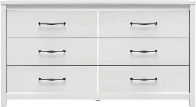 Carmarthen White 6 Drawer Dresser - Thumbnail - Image 1