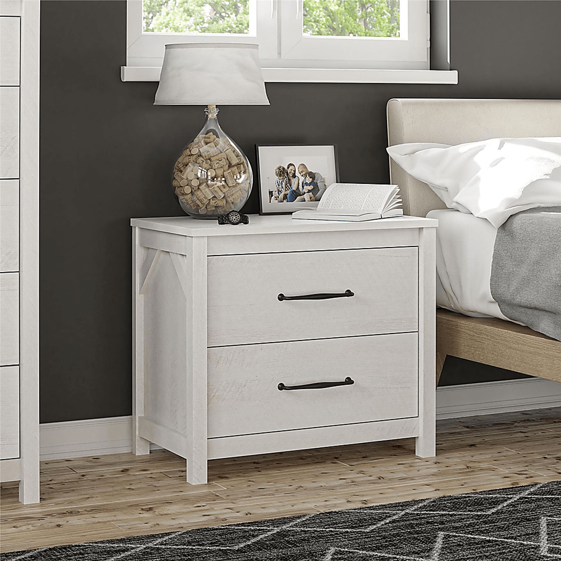 Carmarthen White Nightstand - Image 8