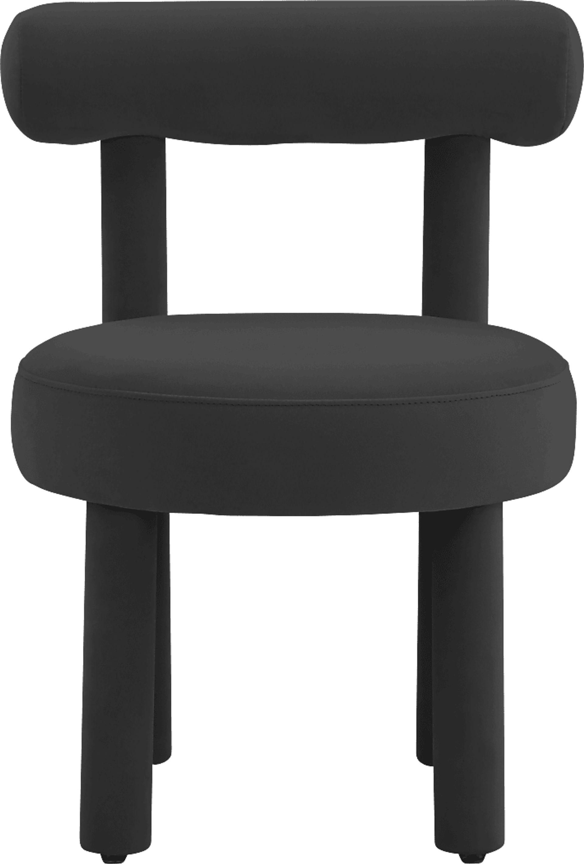 Carmela Ann Black Accent Chair - Image 2