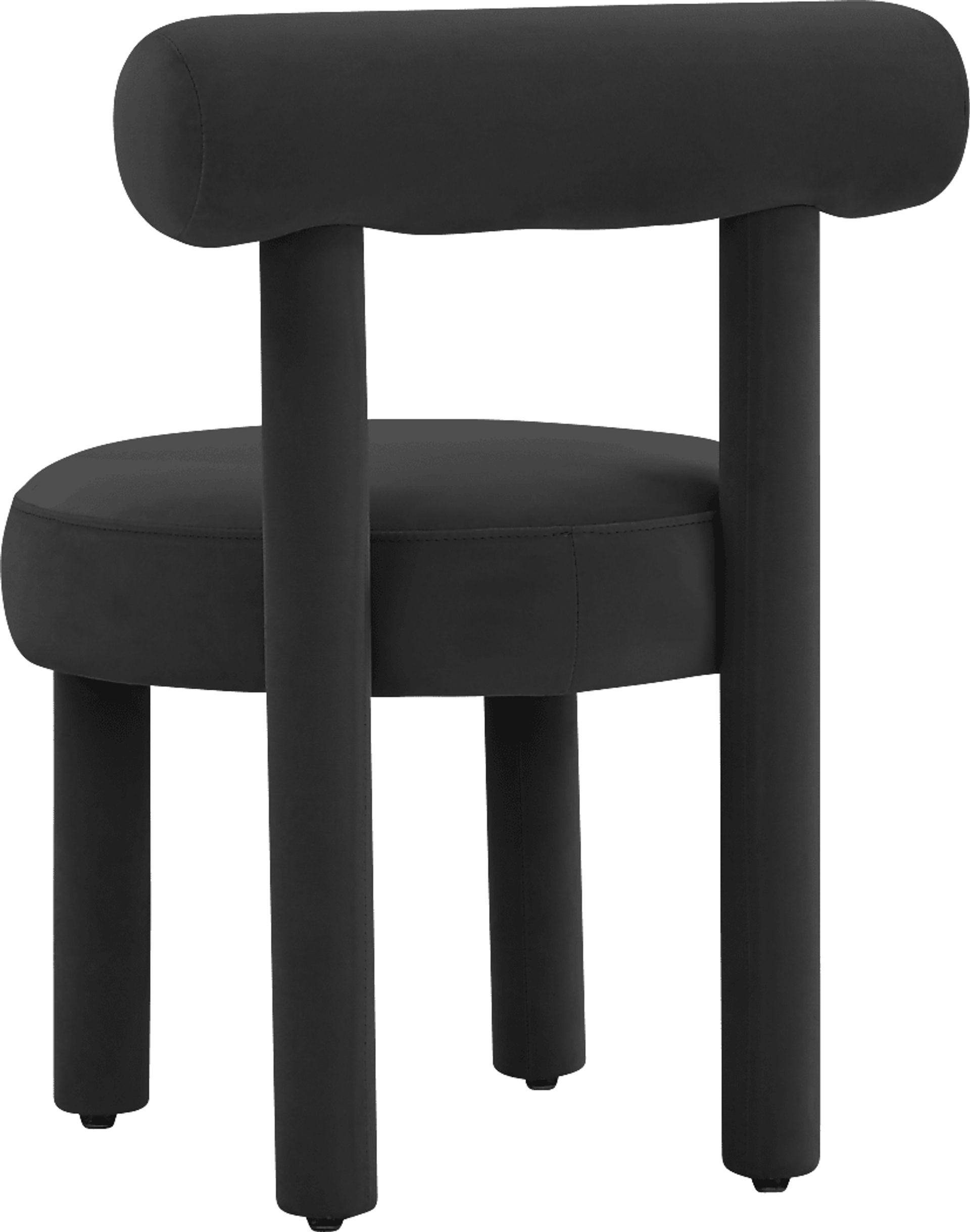 Carmela Ann Black Accent Chair - Image 3