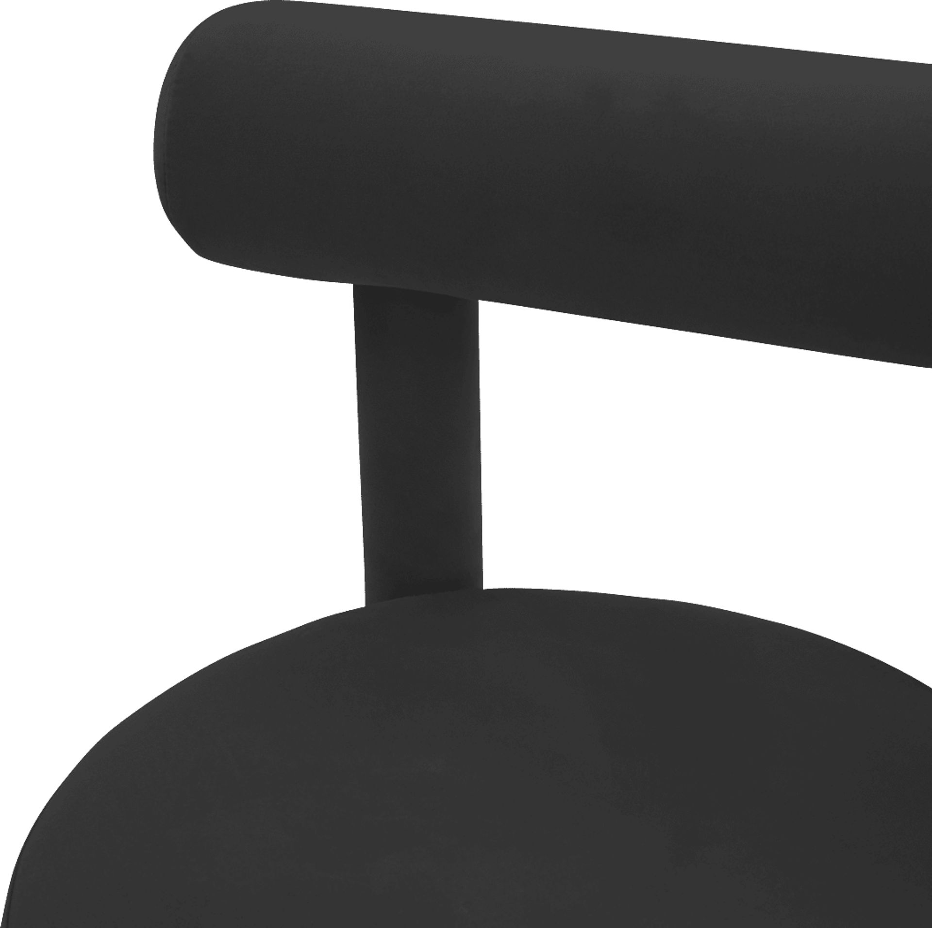 Carmela Ann Black Accent Chair - Image 4