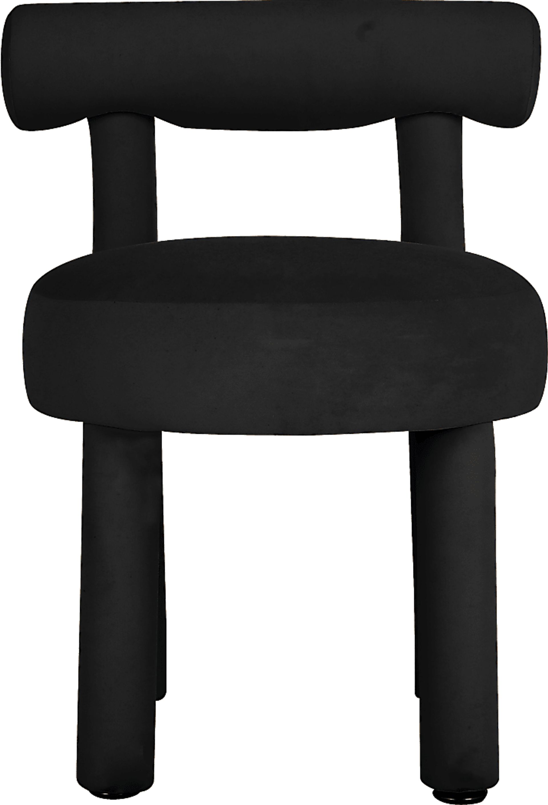 Carmela Ann Black Side Chair - Image 3