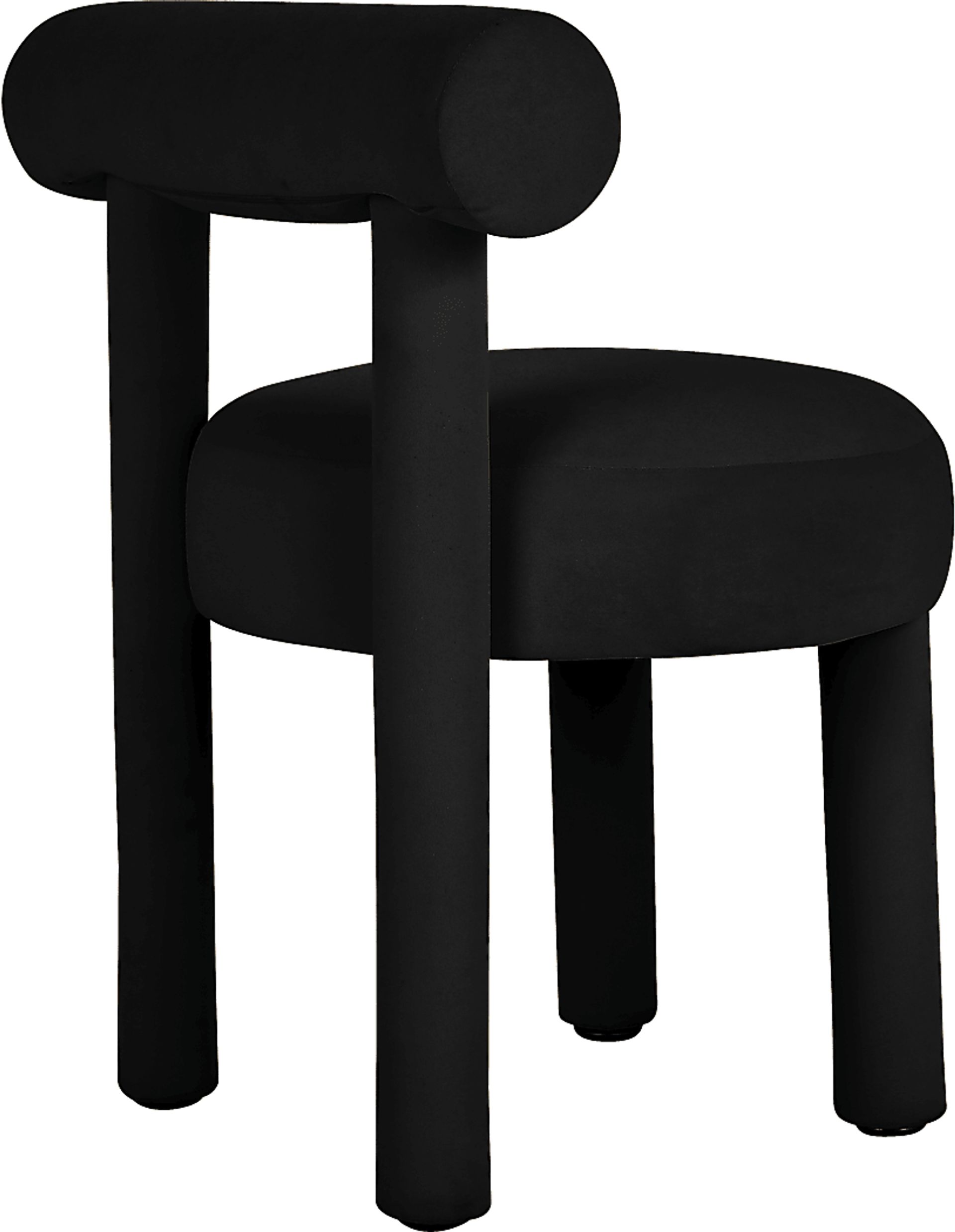 Carmela Ann Black Side Chair - Image 4