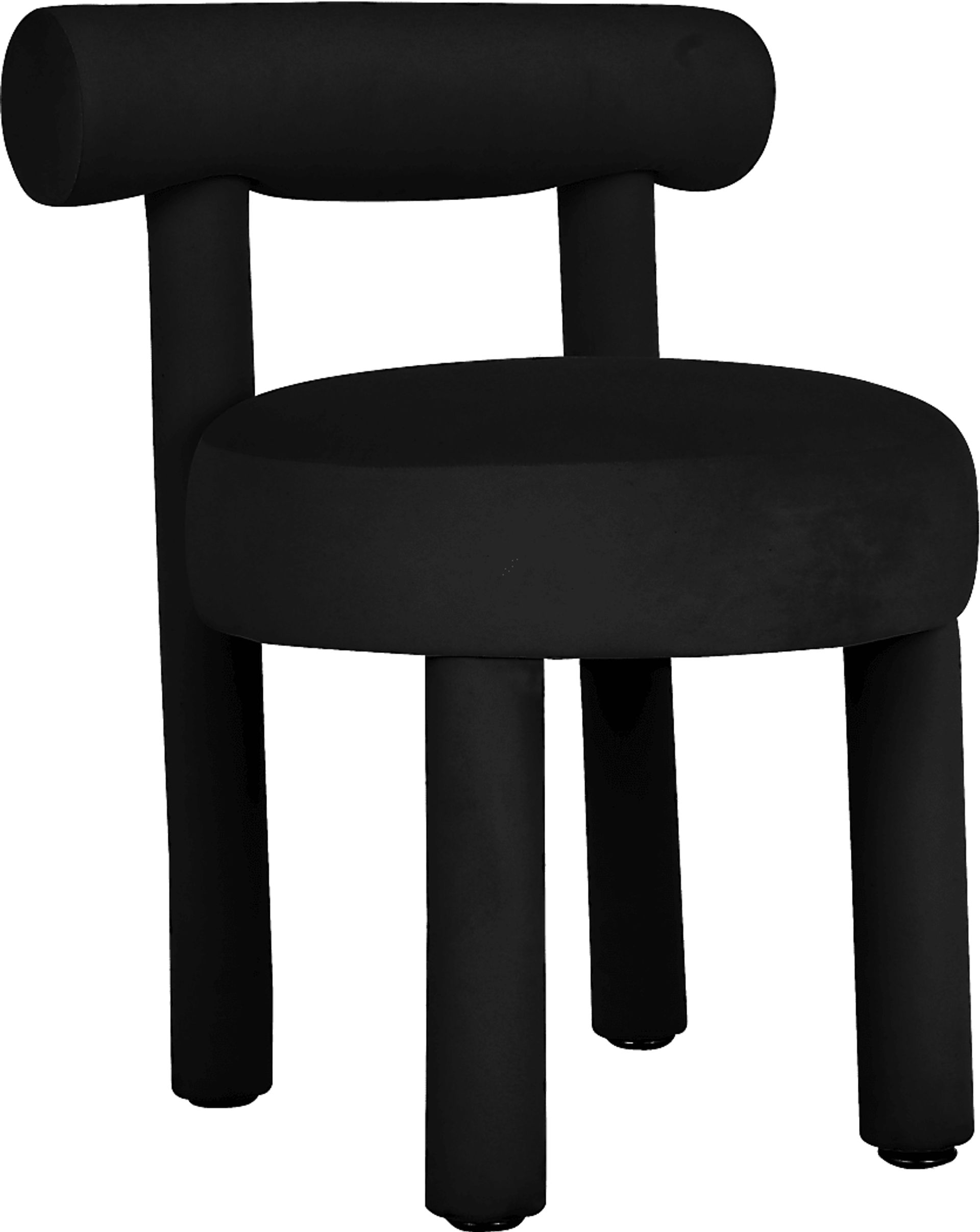 Carmela Ann Black Side Chair - Image 1