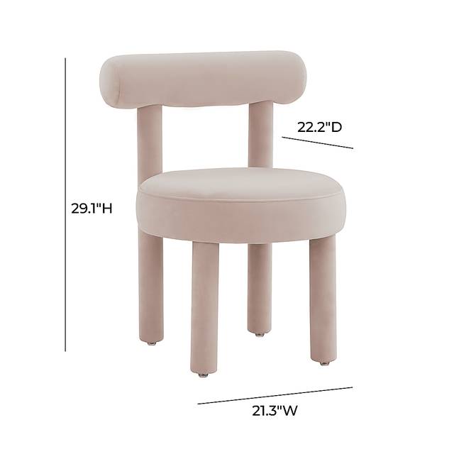 Carmela Ann Blush Accent Chair - Thumbnail - Image 5