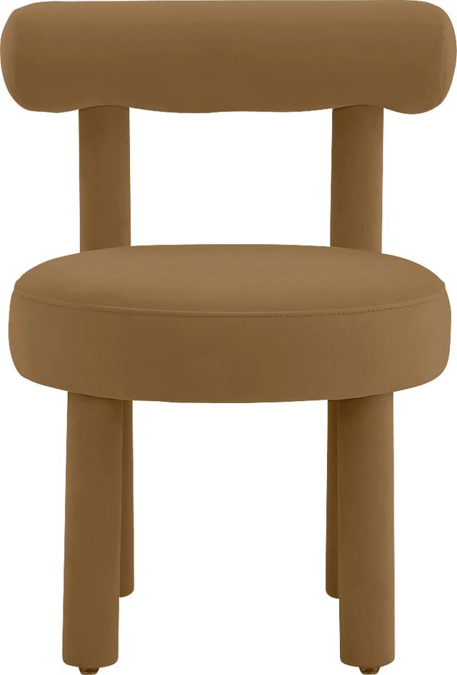 Carmela Ann Cognac Accent Chair - Thumbnail - Image 2