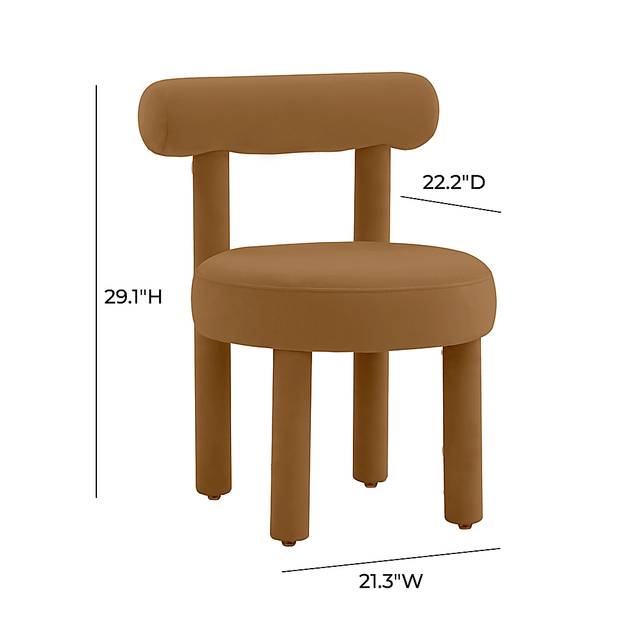Carmela Ann Cognac Accent Chair - Thumbnail - Image 5
