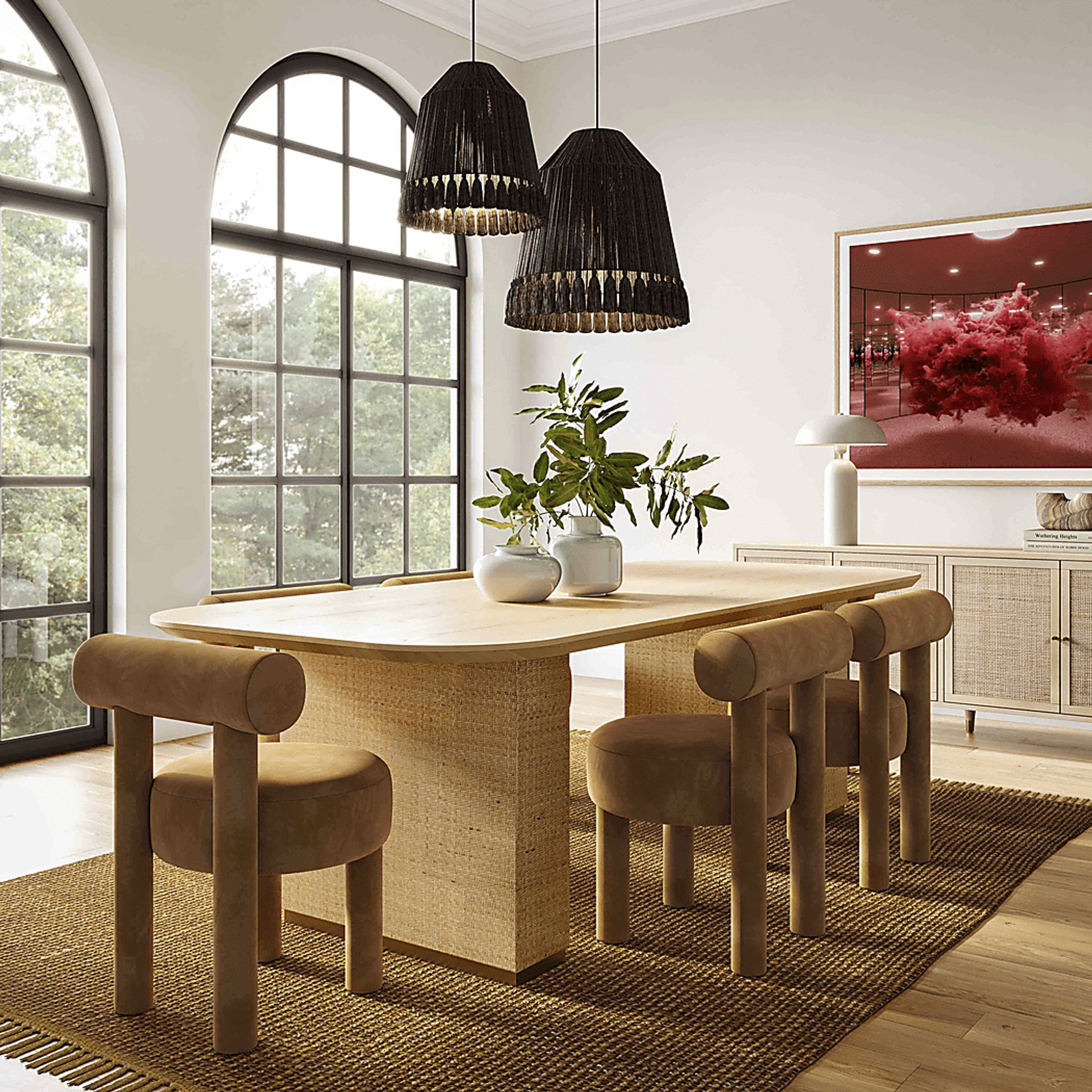 Carmela Ann Cognac Dining Chair - Image 2