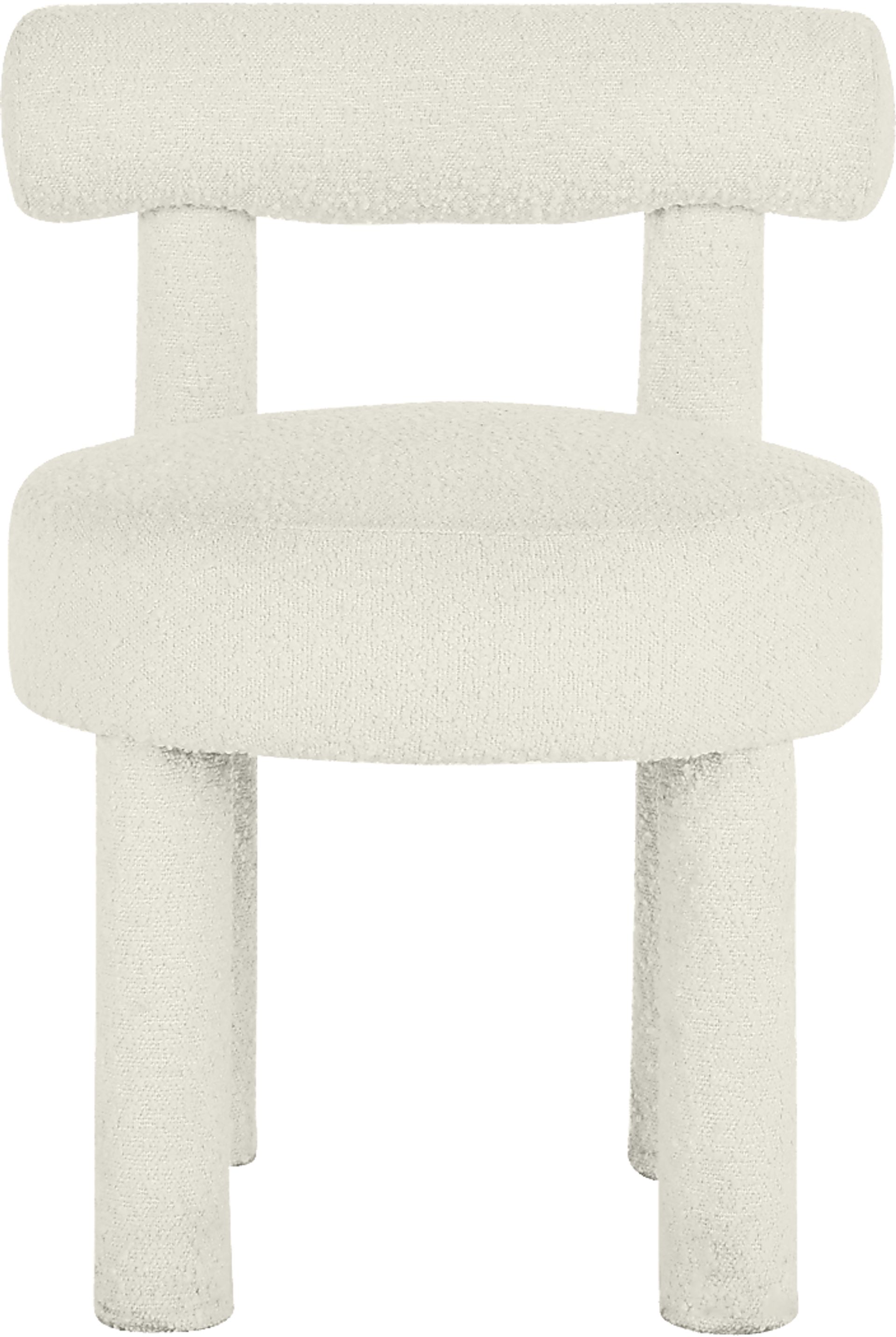 Carmela Ann Cream Boucle Side Chair - Image 2