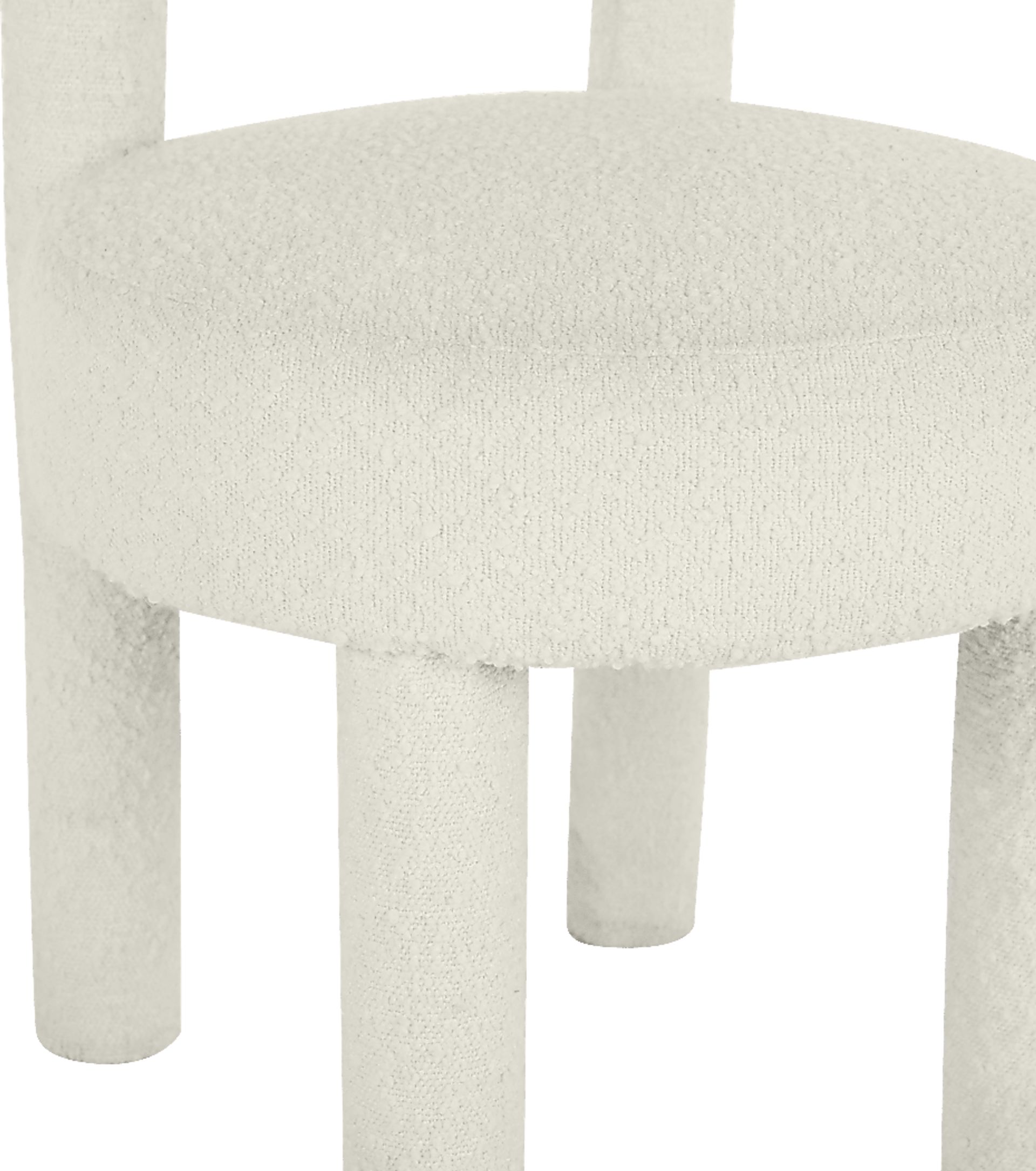 Carmela Ann Cream Boucle Side Chair - Image 4