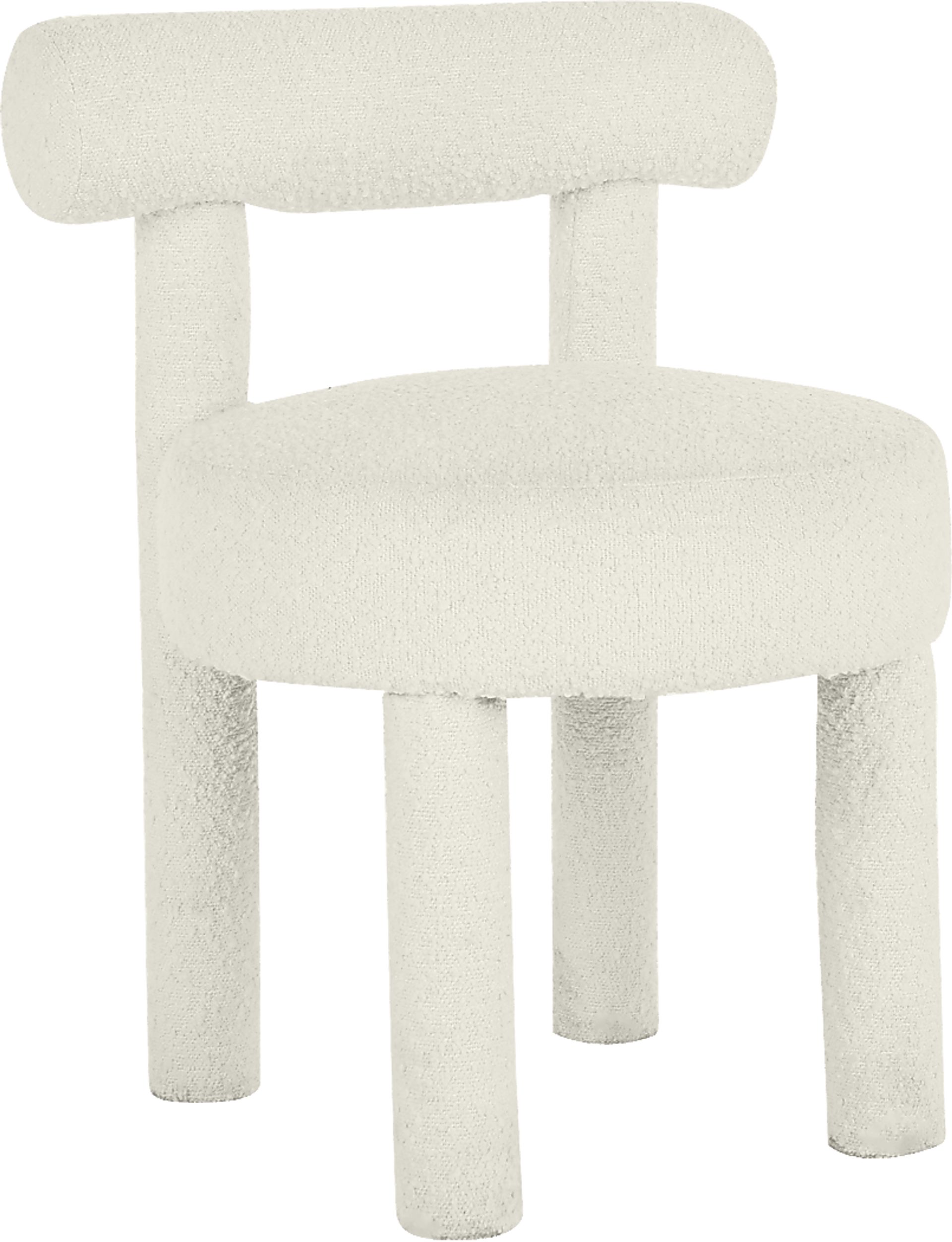Carmela Ann Cream Boucle Side Chair - Image 1