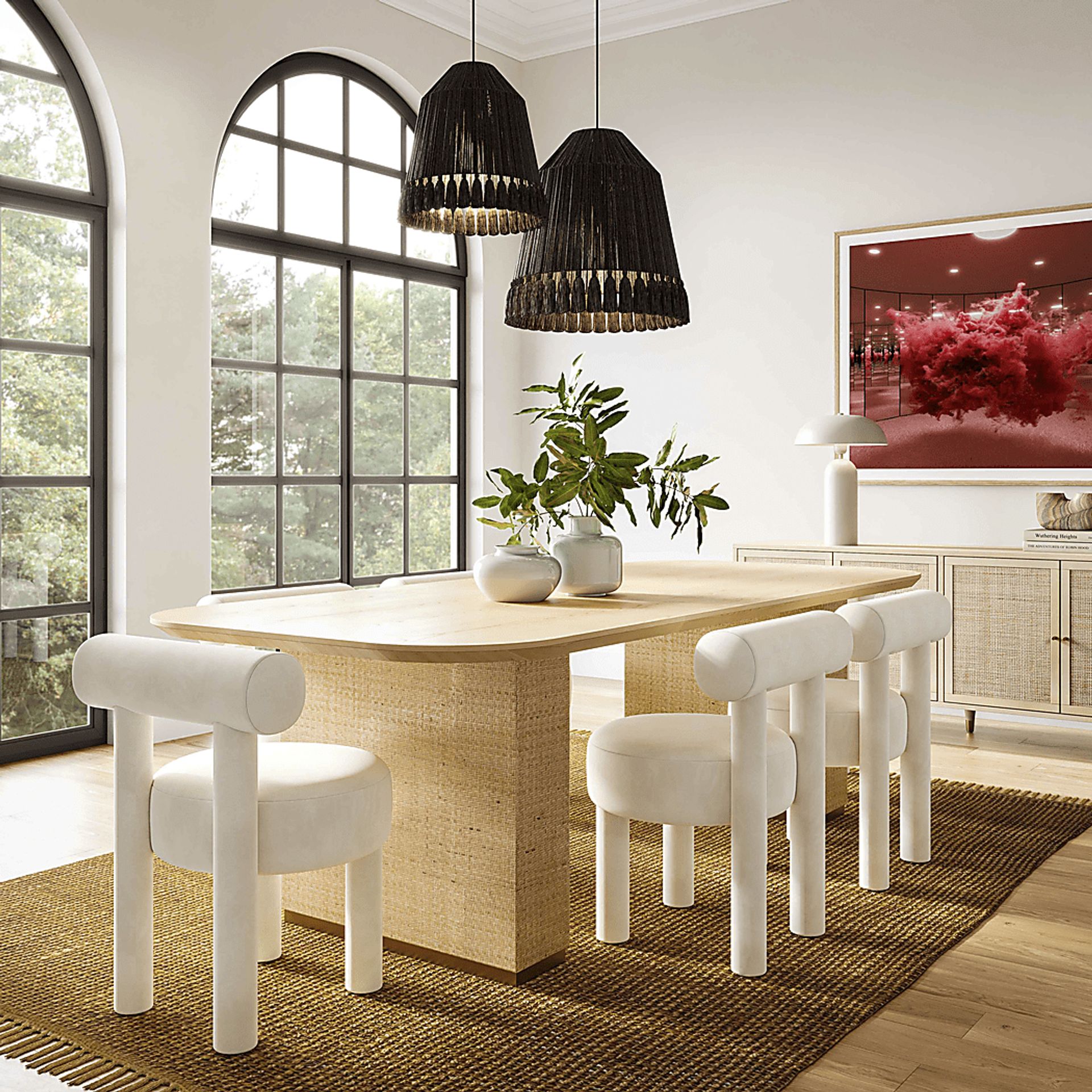 Carmela Ann Cream Side Chair - Image 2