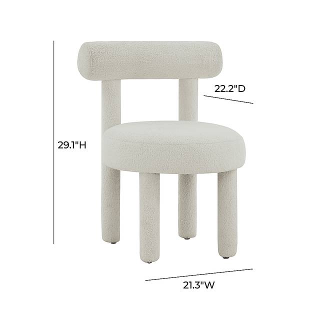 Carmela Ann I White Accent Chair - Thumbnail - Image 5