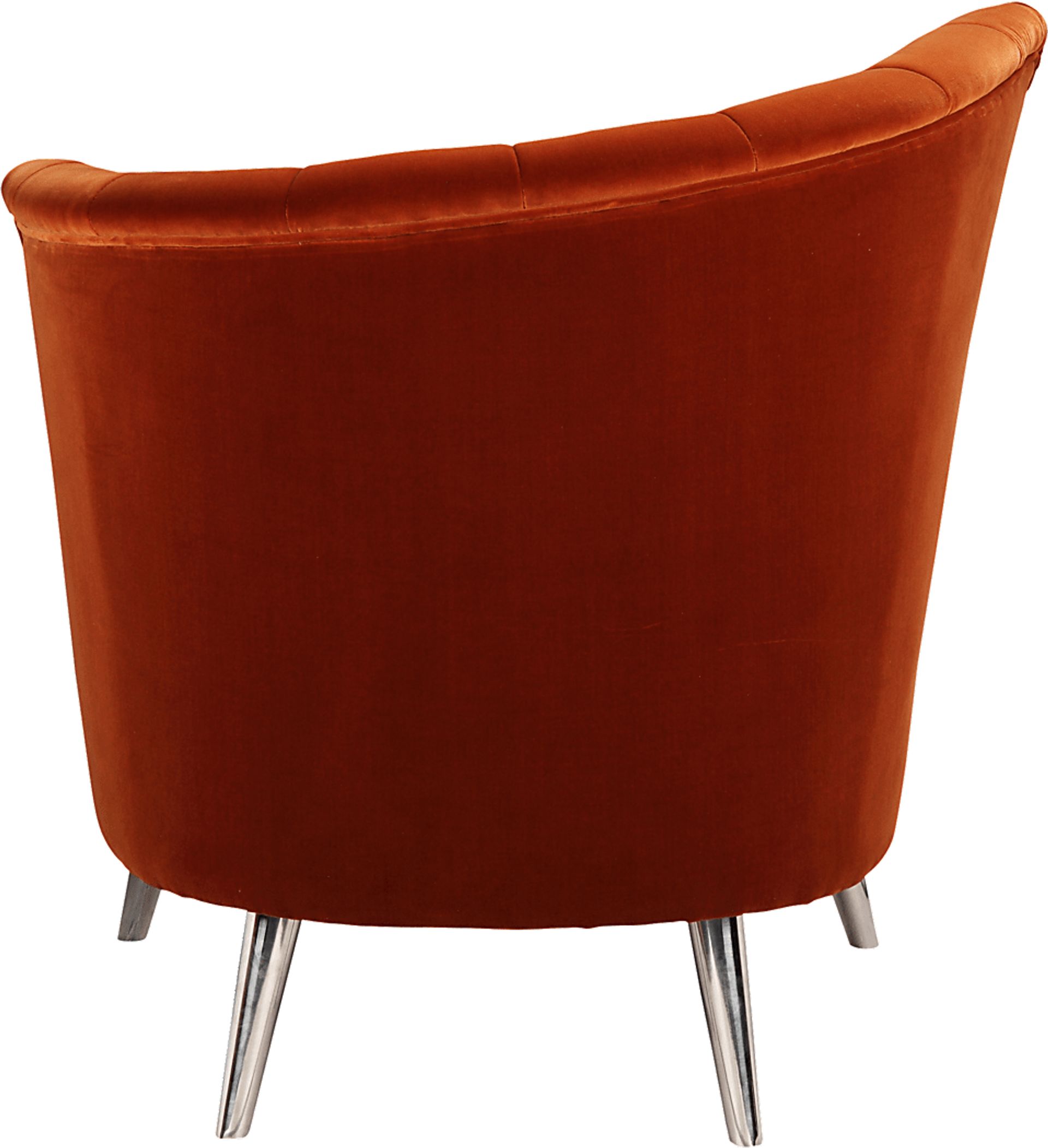 Carmela Orange Right Side Accent Chair - Image 3