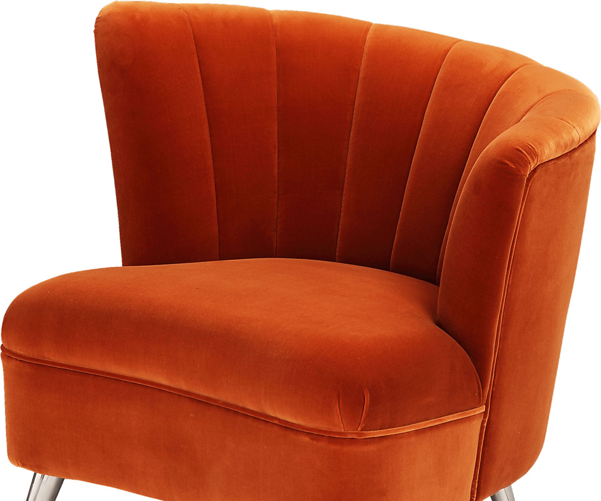 Carmela Orange Right Side Accent Chair - Image 4