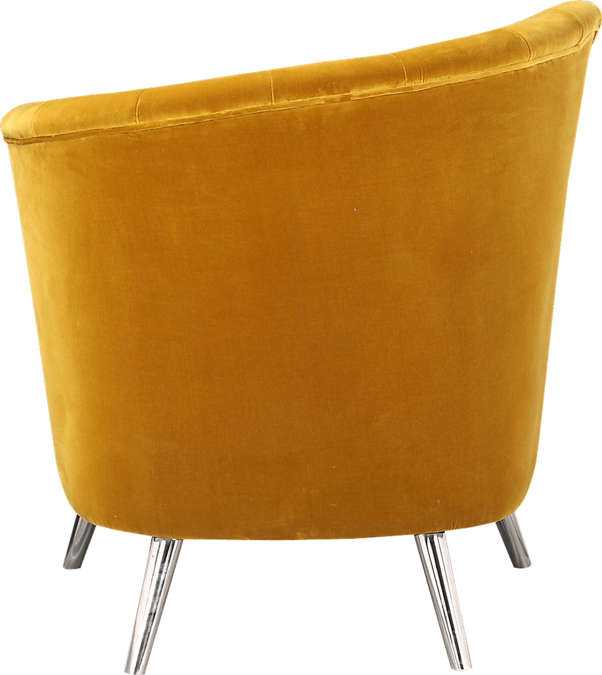 Carmela Yellow Right Side Accent Chair - Image 5