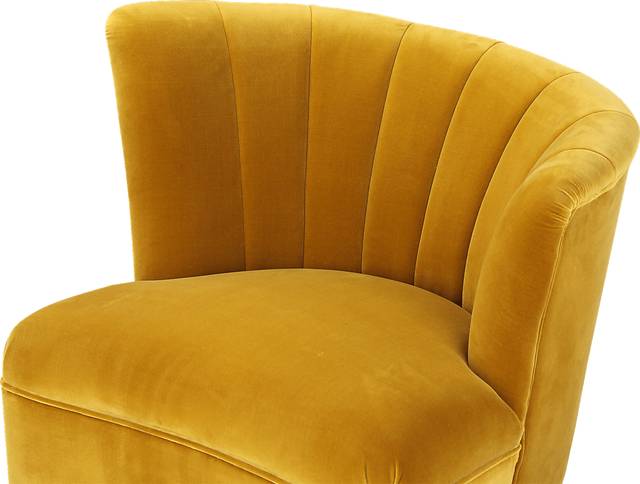 Carmela Yellow Right Side Accent Chair - Thumbnail - Image 6