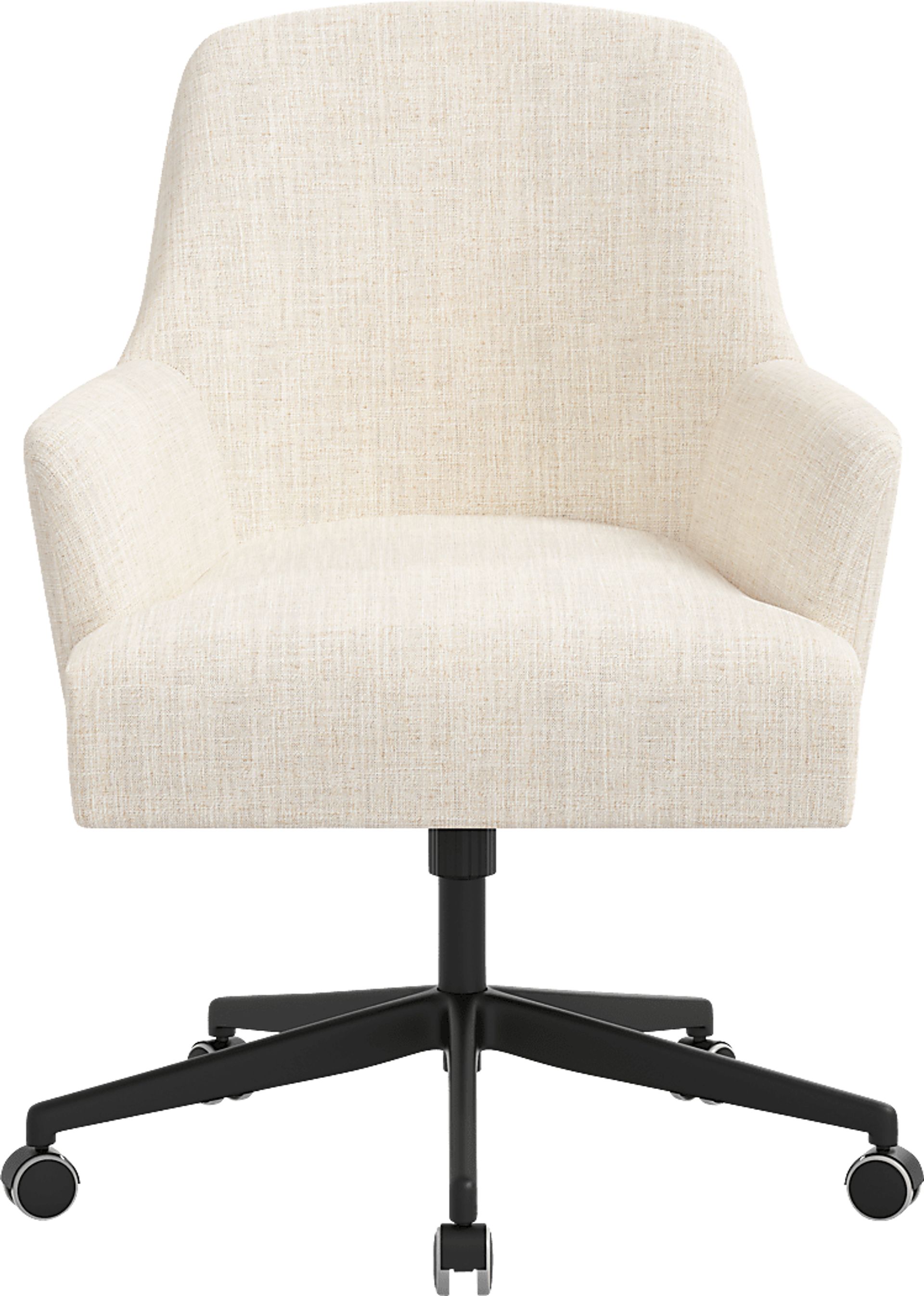 Carmelita Beige Desk Chair - Image 2