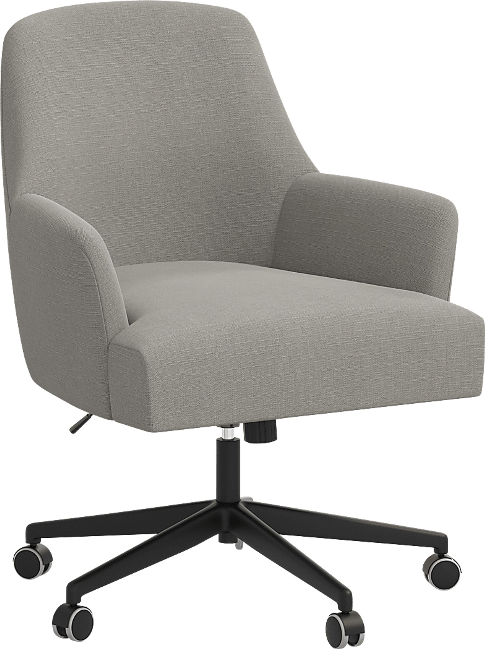 Carmelita Gray Desk Chair - Image 1