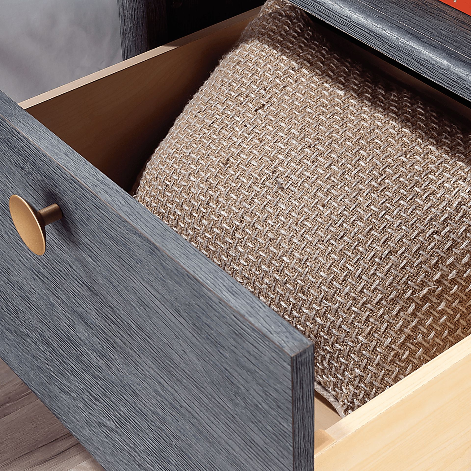 Carmell Blue Nightstand - Image 4
