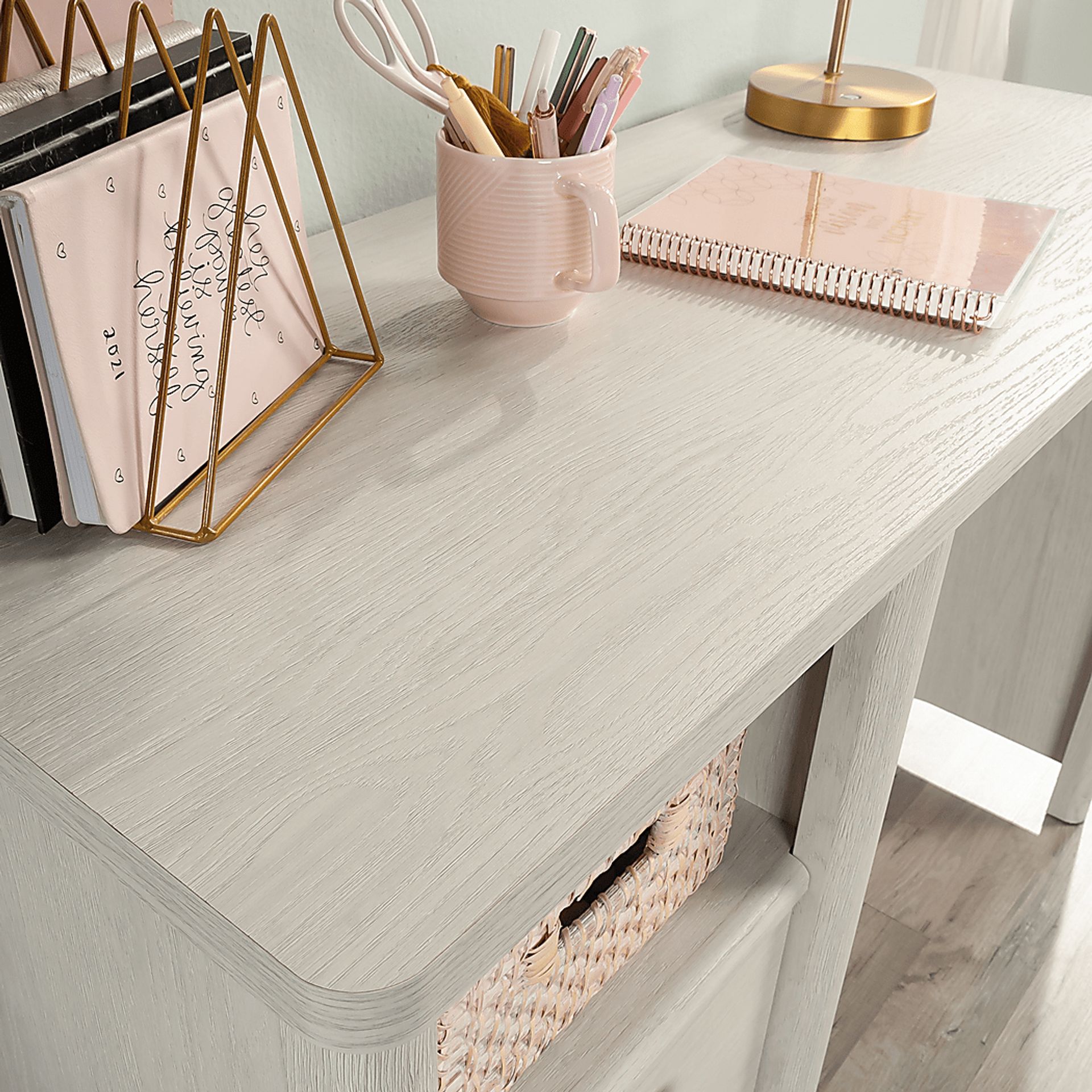 Carmell White Desk - Image 3