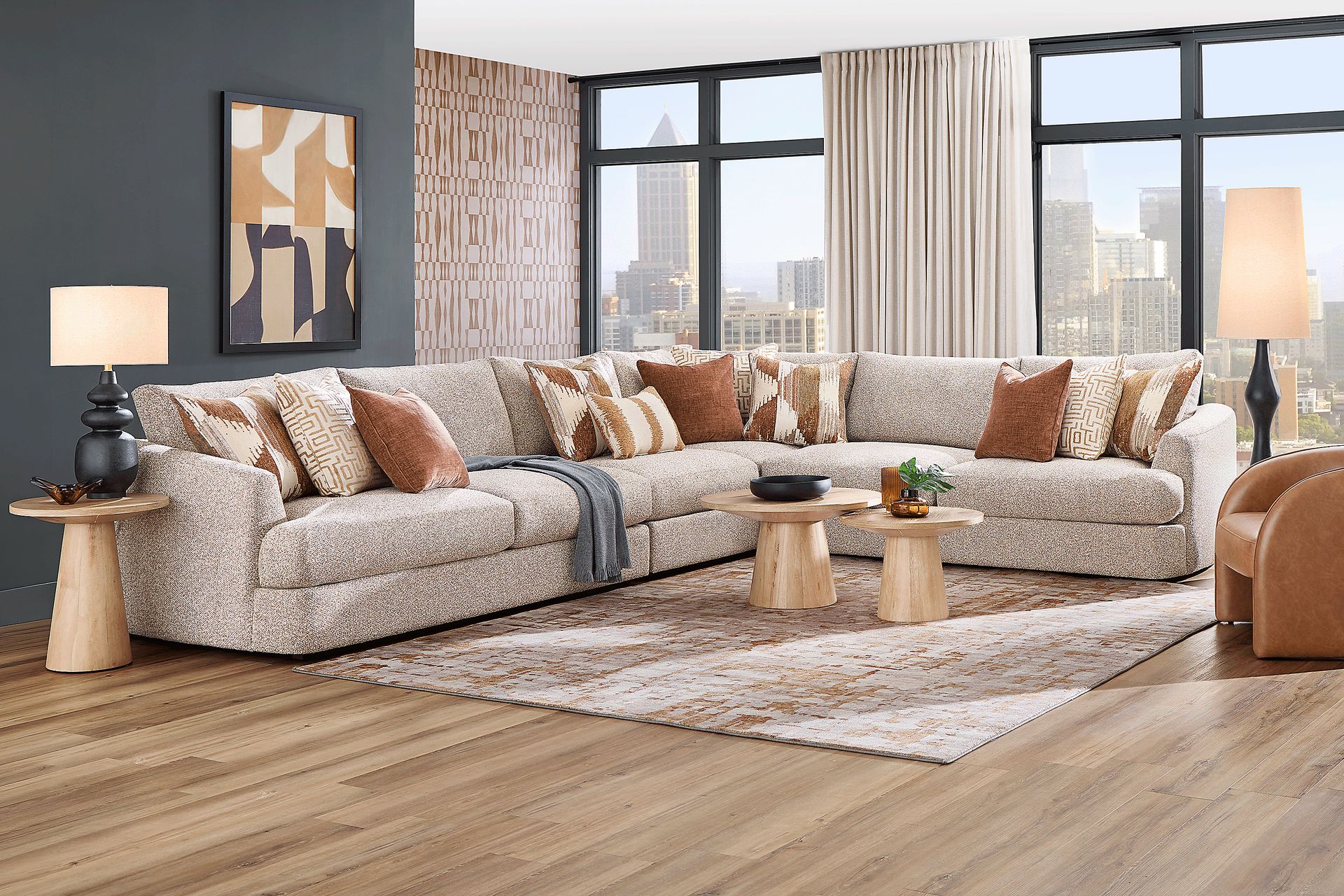 Carmelo Oatmeal 4 Pc Sectional - Image 1