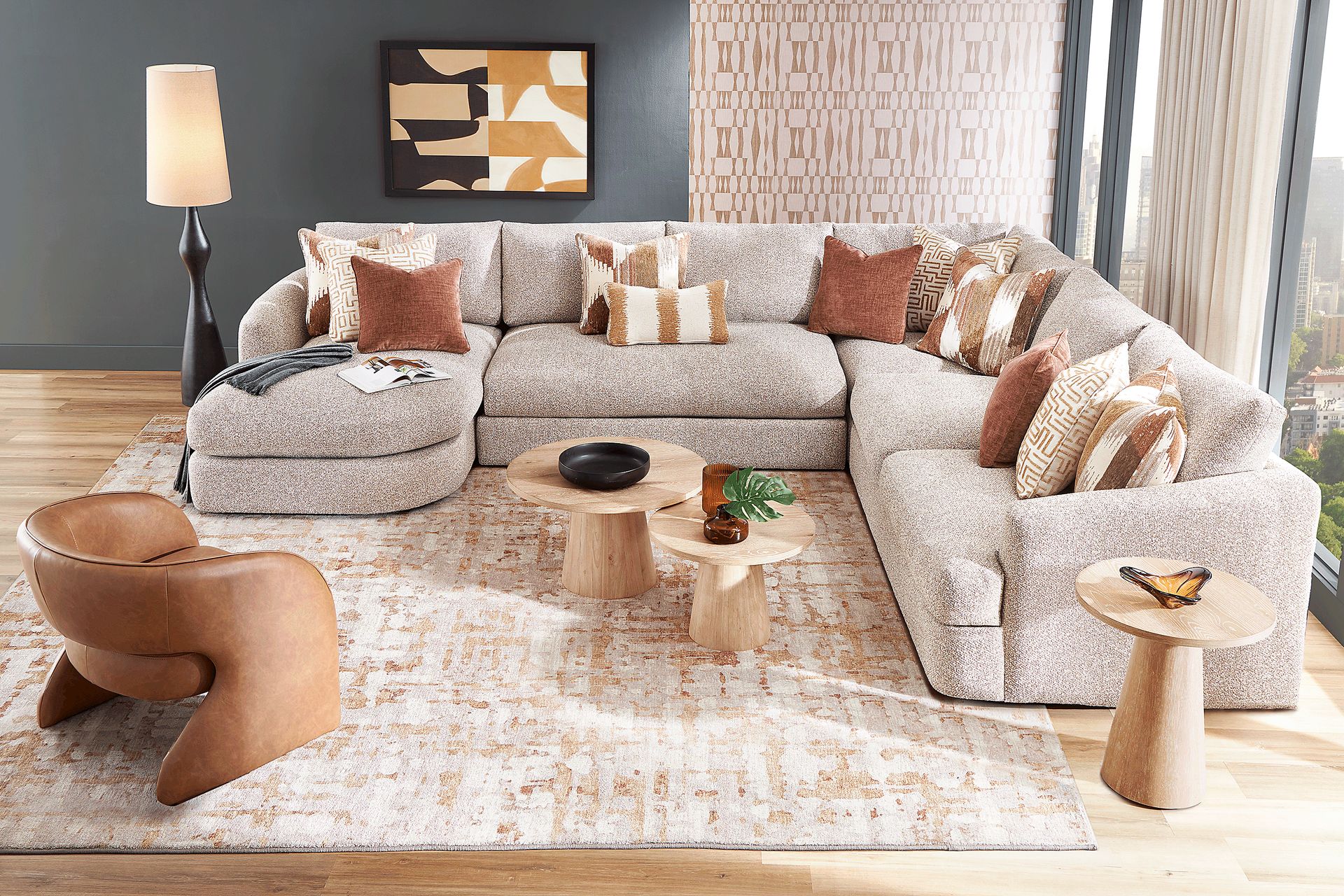 Carmelo Oatmeal 4 Pc Sectional - Image 2