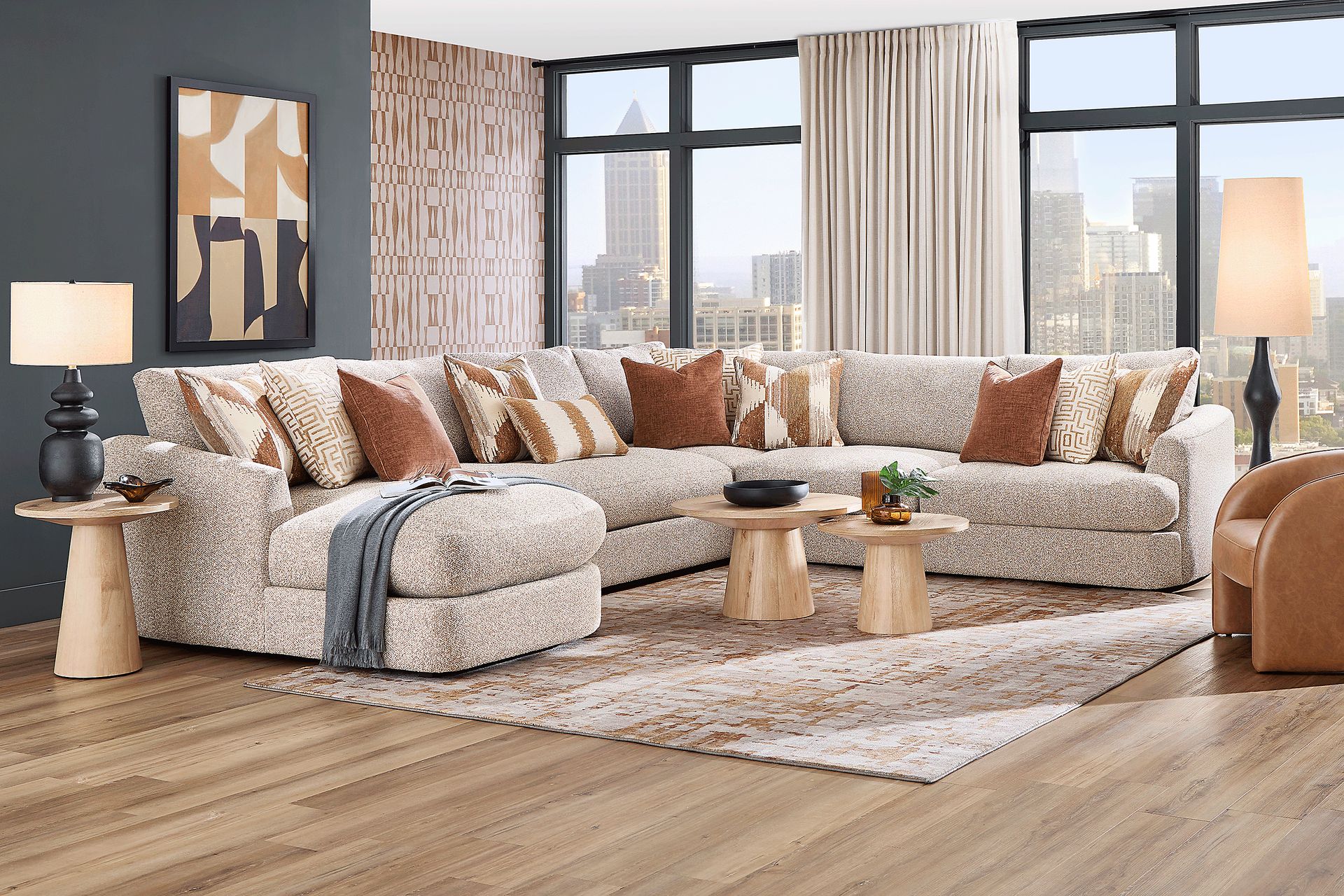 Carmelo Oatmeal 4 Pc Sectional - Image 1