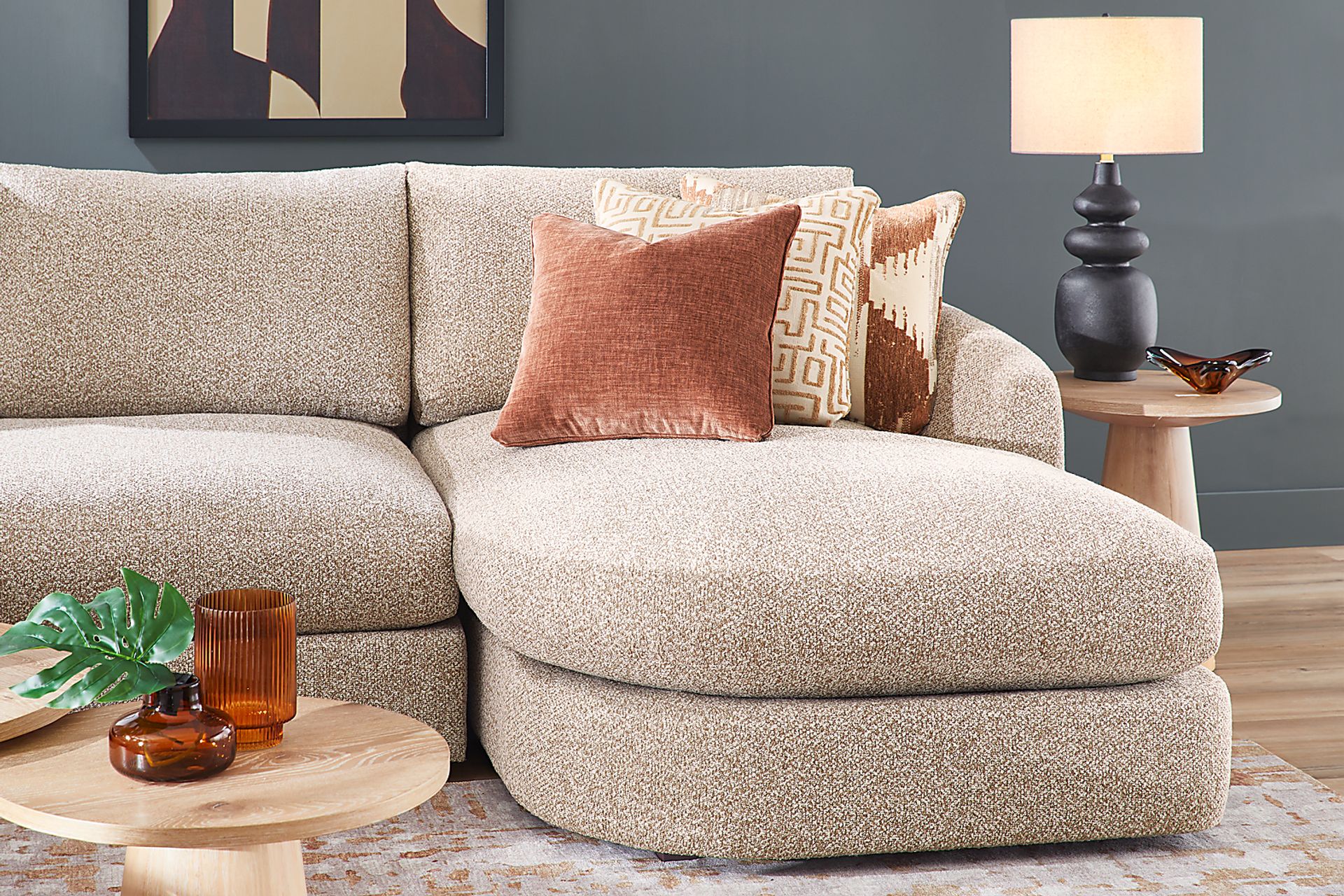 Carmelo Oatmeal 4 Pc Sectional - Image 4