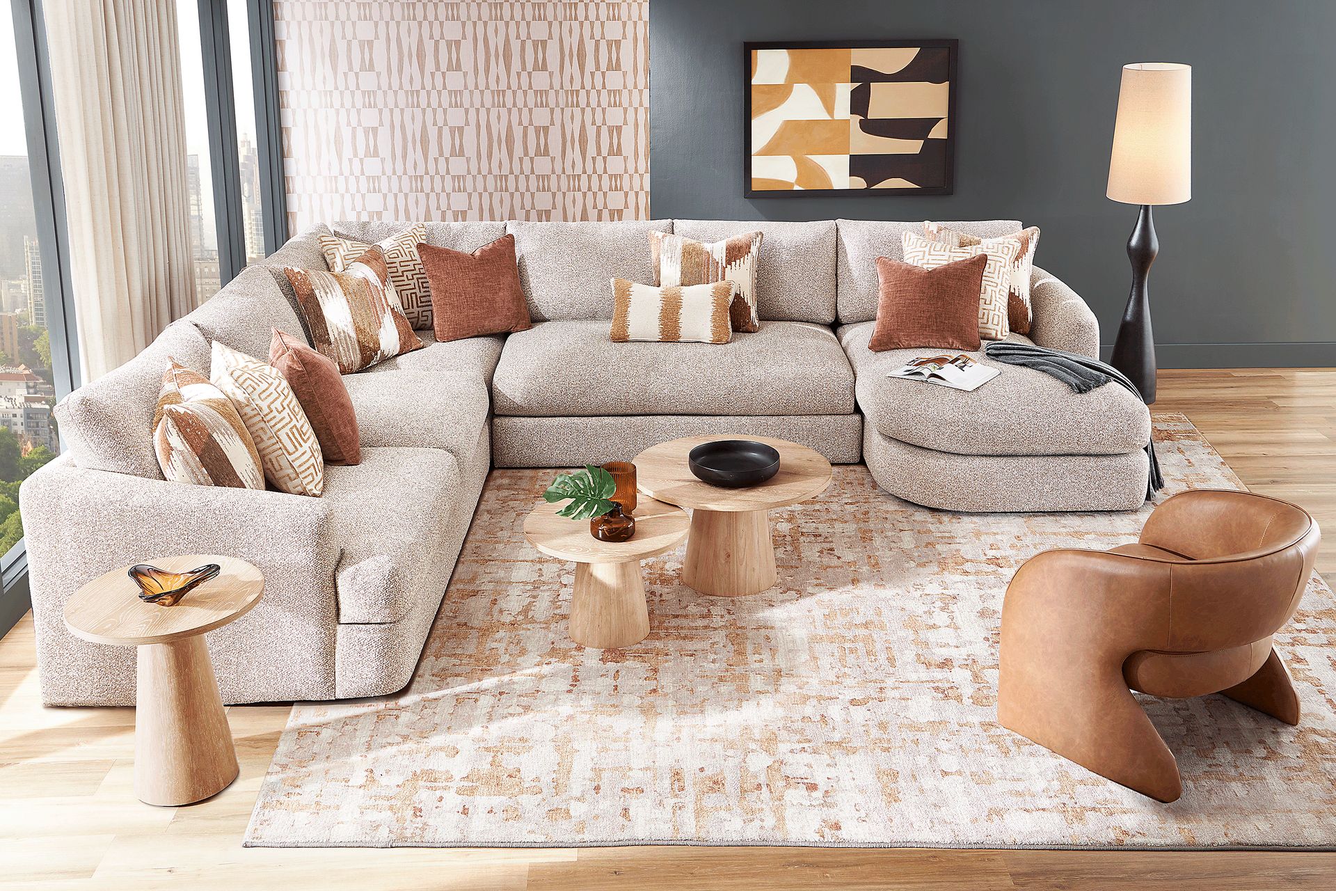 Carmelo Oatmeal 4 Pc Sectional - Image 2