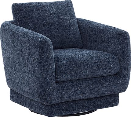 Carmen Indigo Swivel Chair