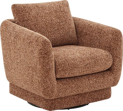 Carmen Orange Swivel Chair